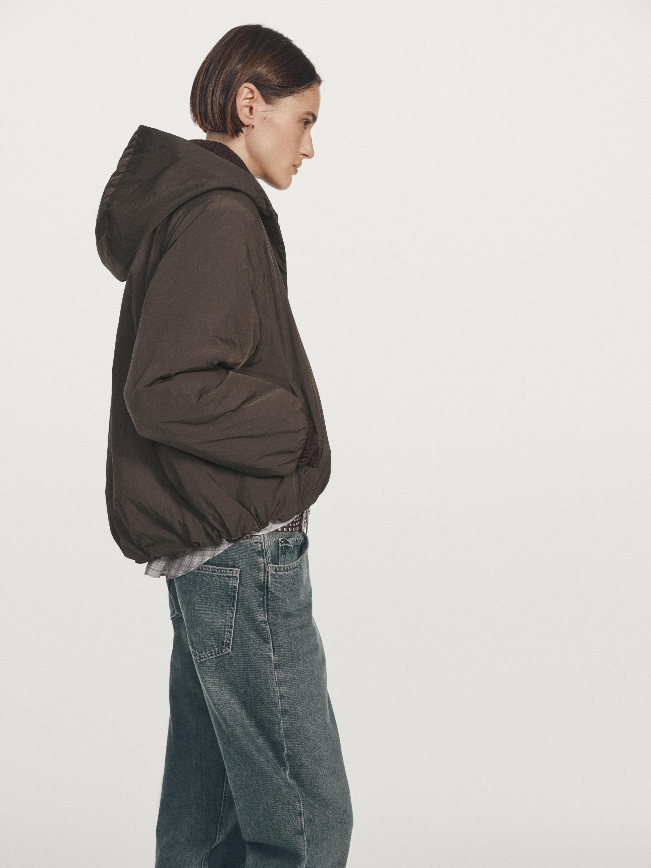 Water-repellent bomber jacket