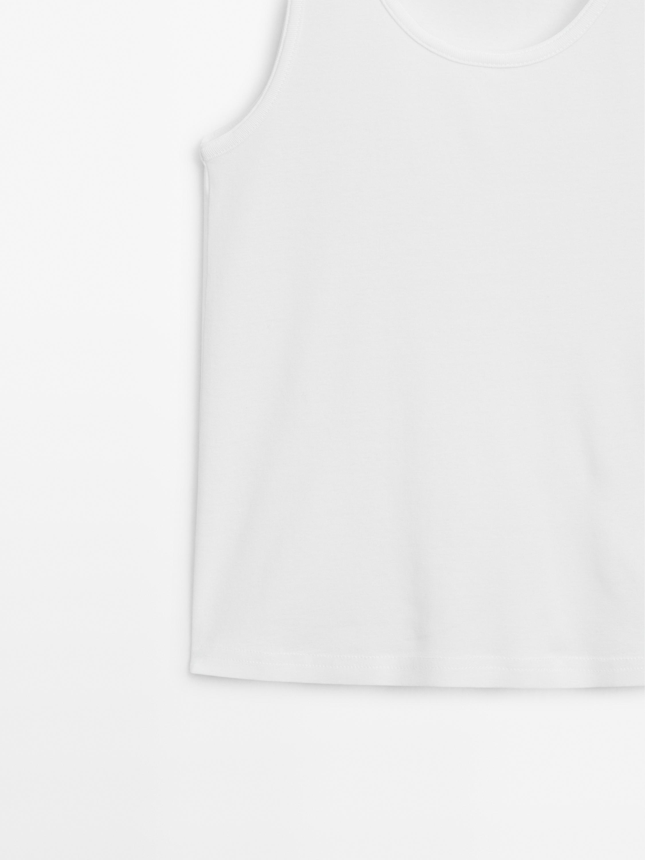 100% cotton T-shirt with wide straps