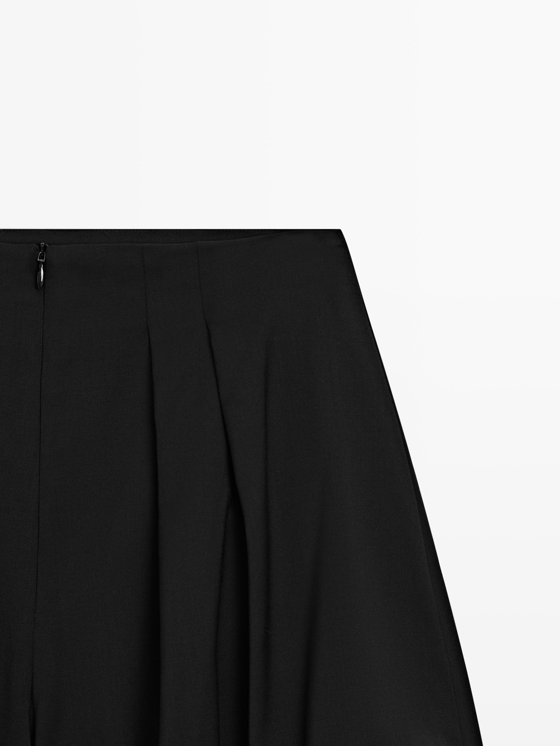 Short balloon Bermuda shorts - STUDIO — BLACK