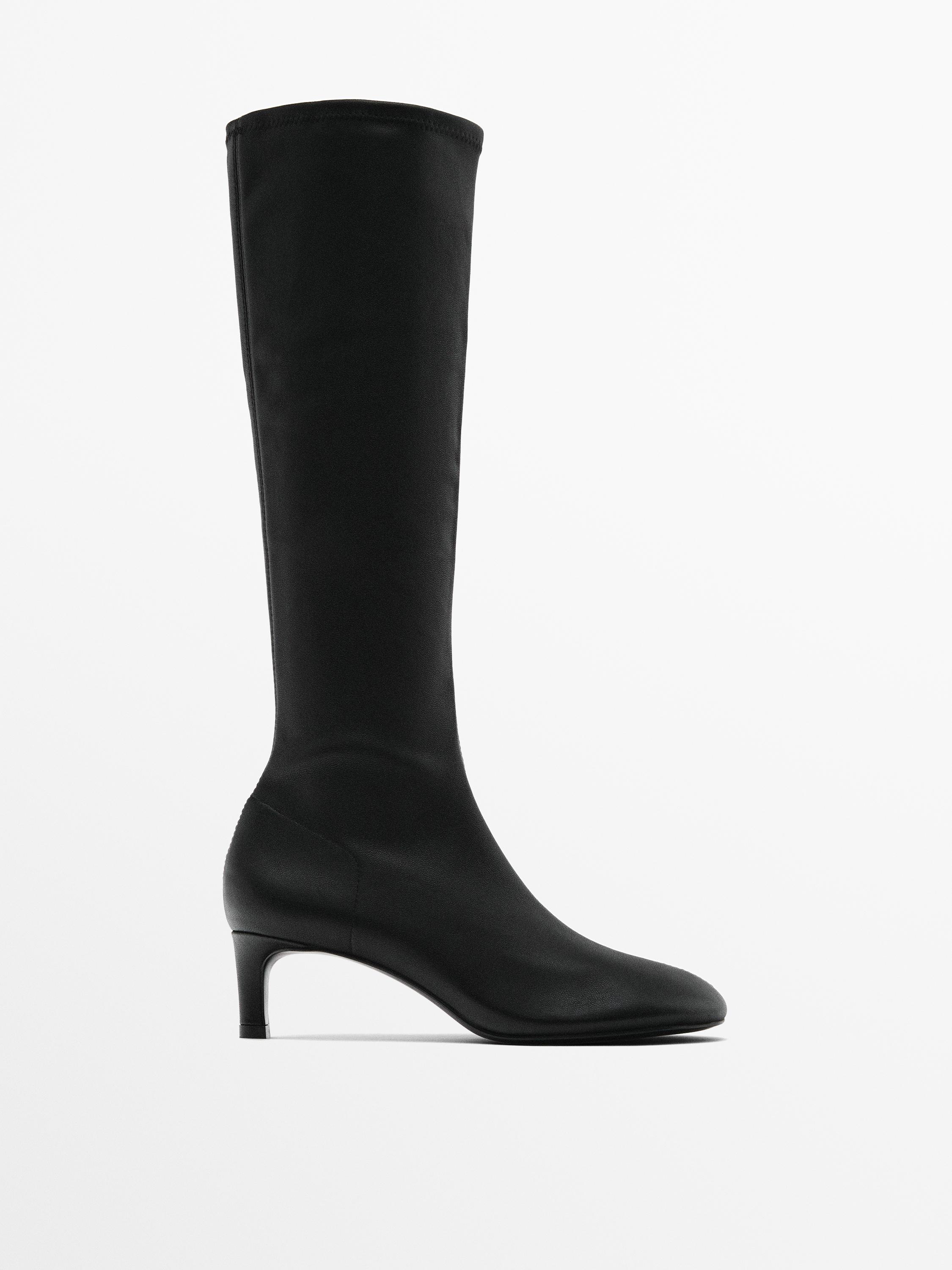 Massimo dutti knee high boots best sale