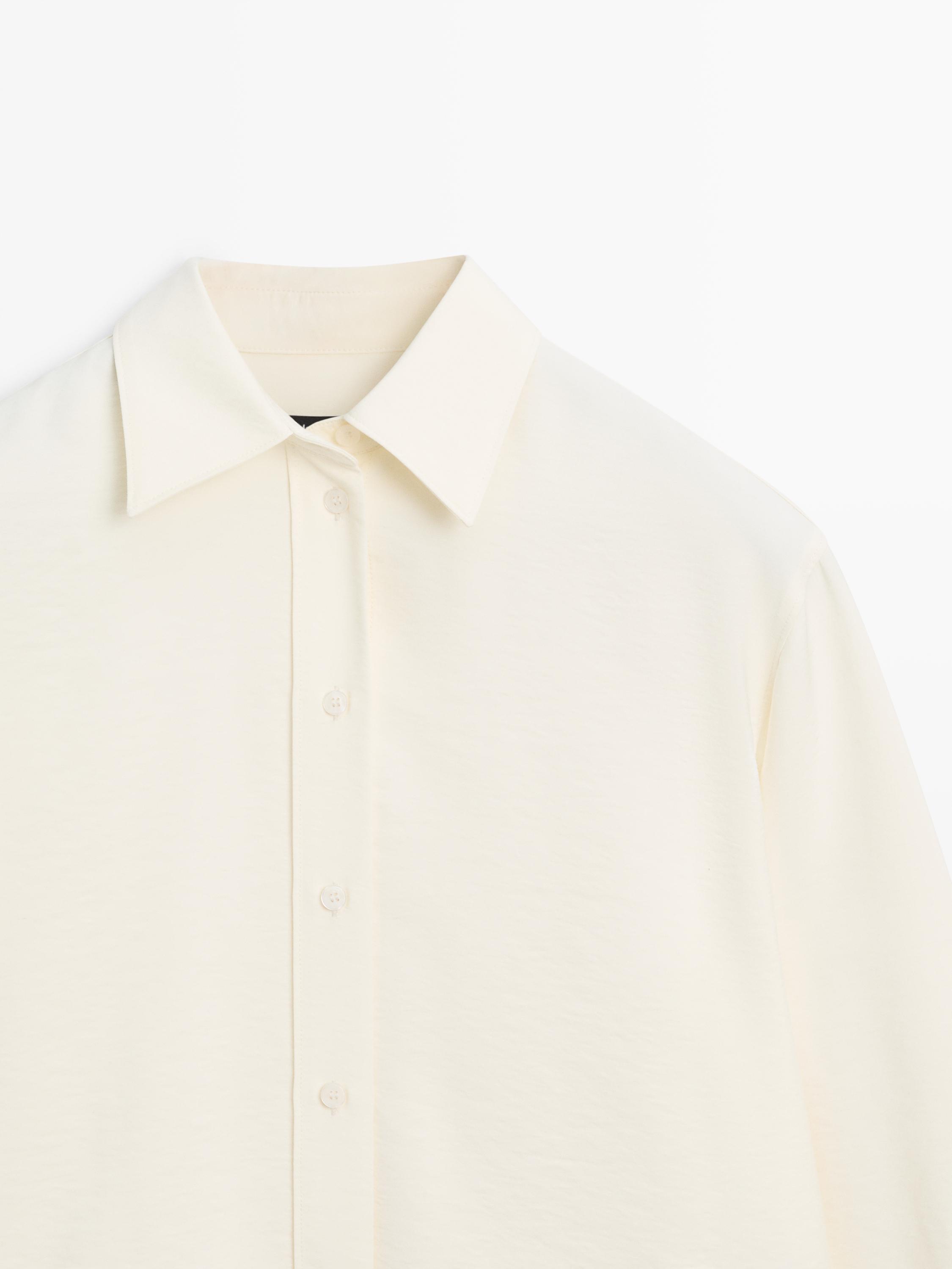 Oversize long sleeve shirt — Off white