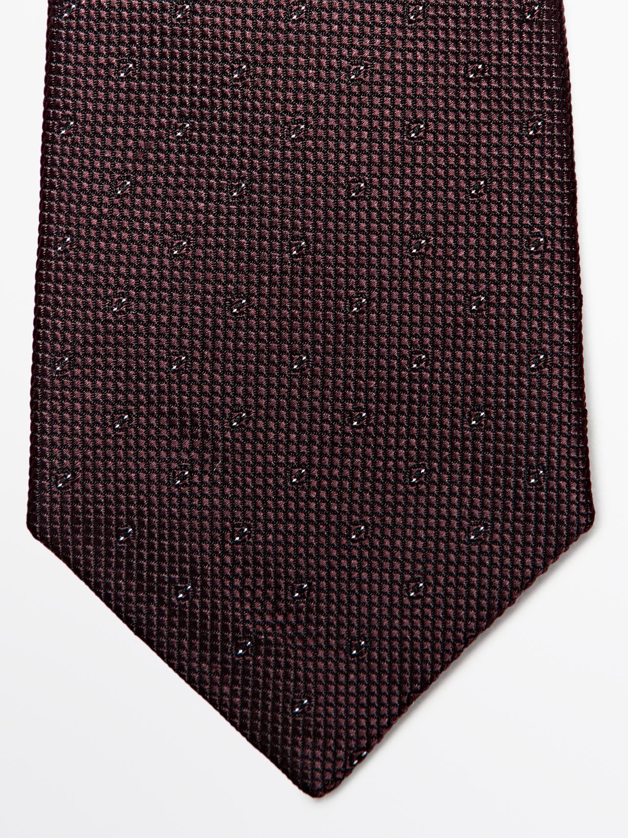 100% silk tie — MAROON
