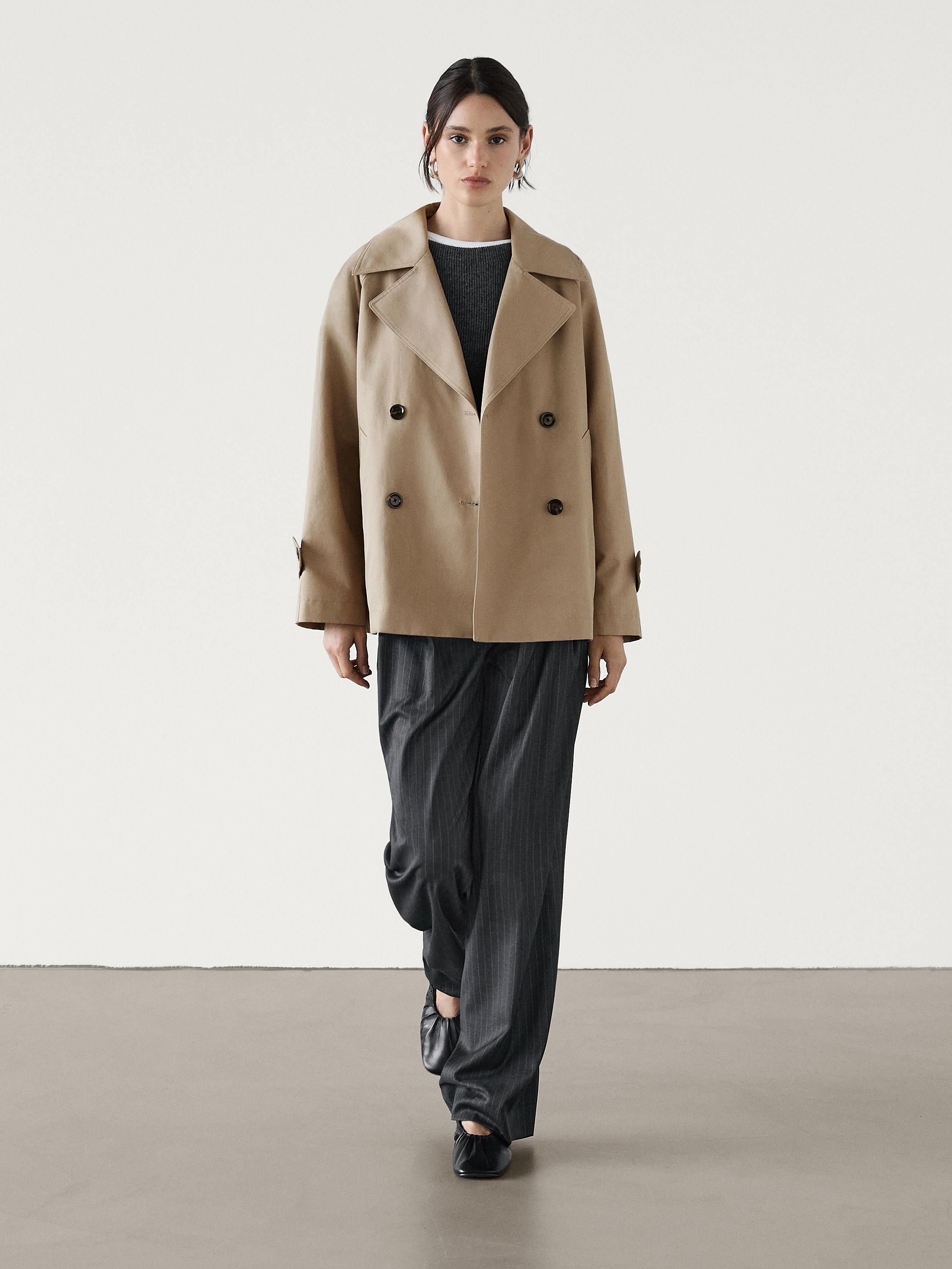 Massimo dutti shearling coat best sale