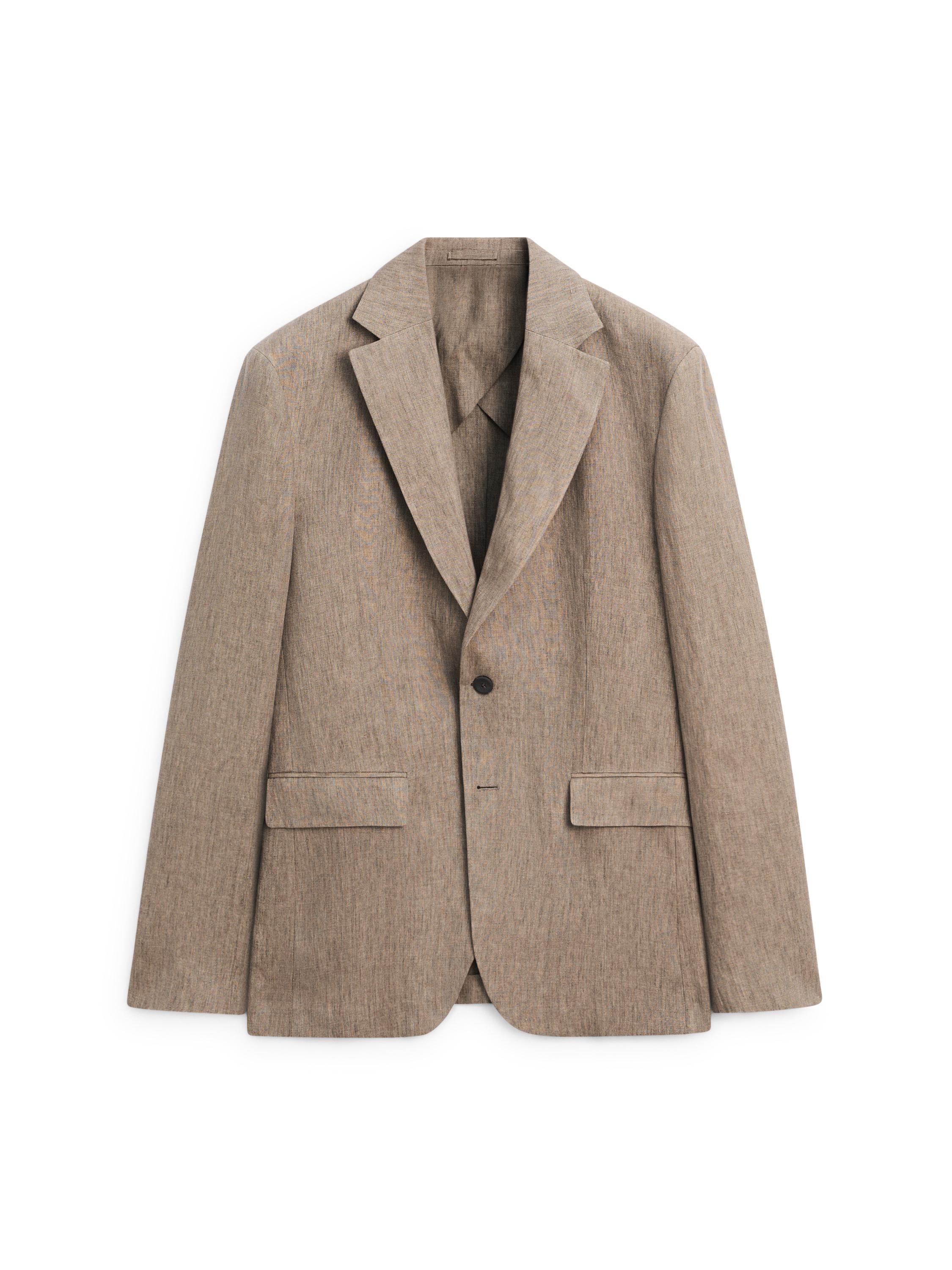 100% linen suit blazer — OCHRE