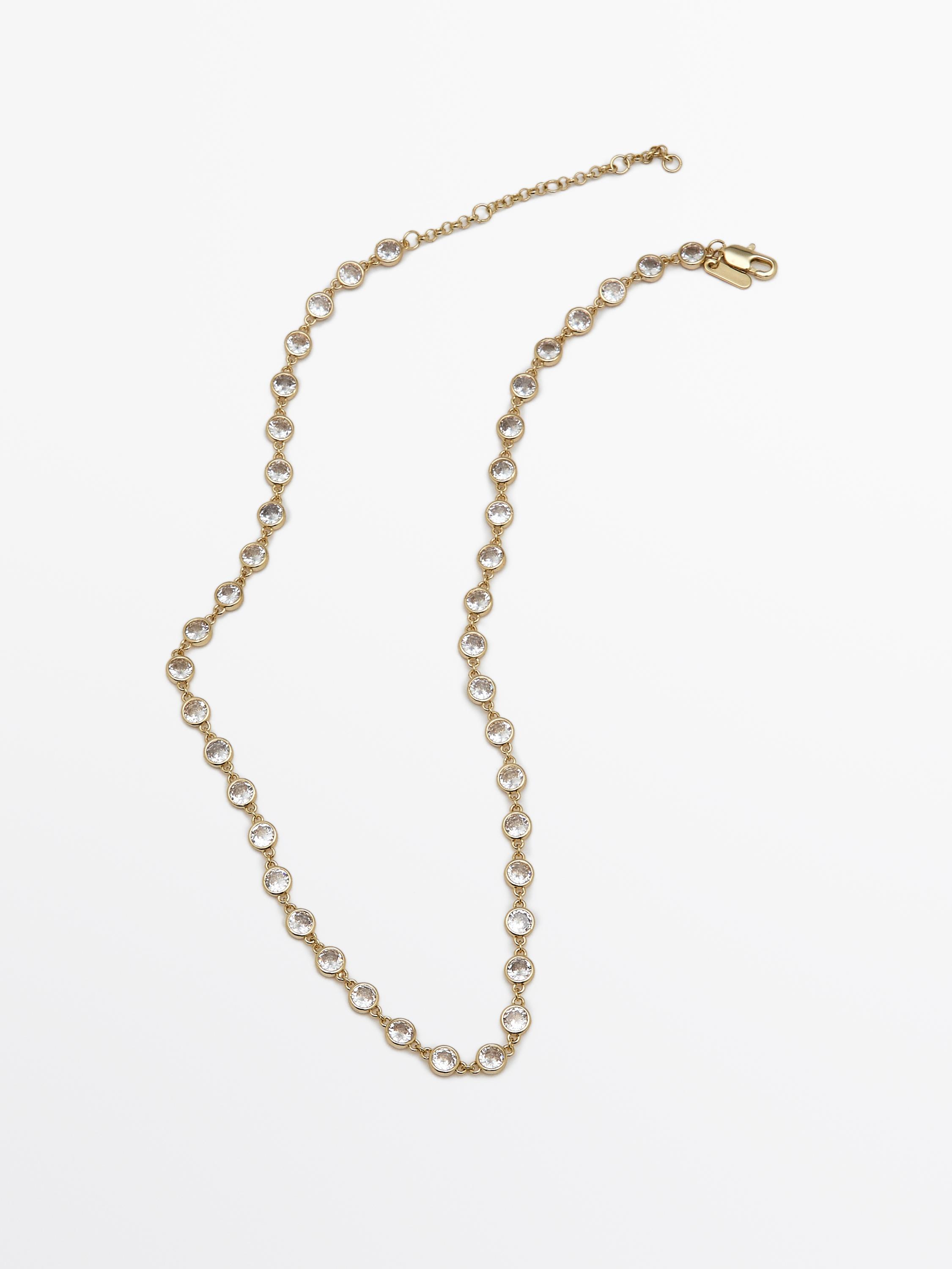 Collar piezas brillos