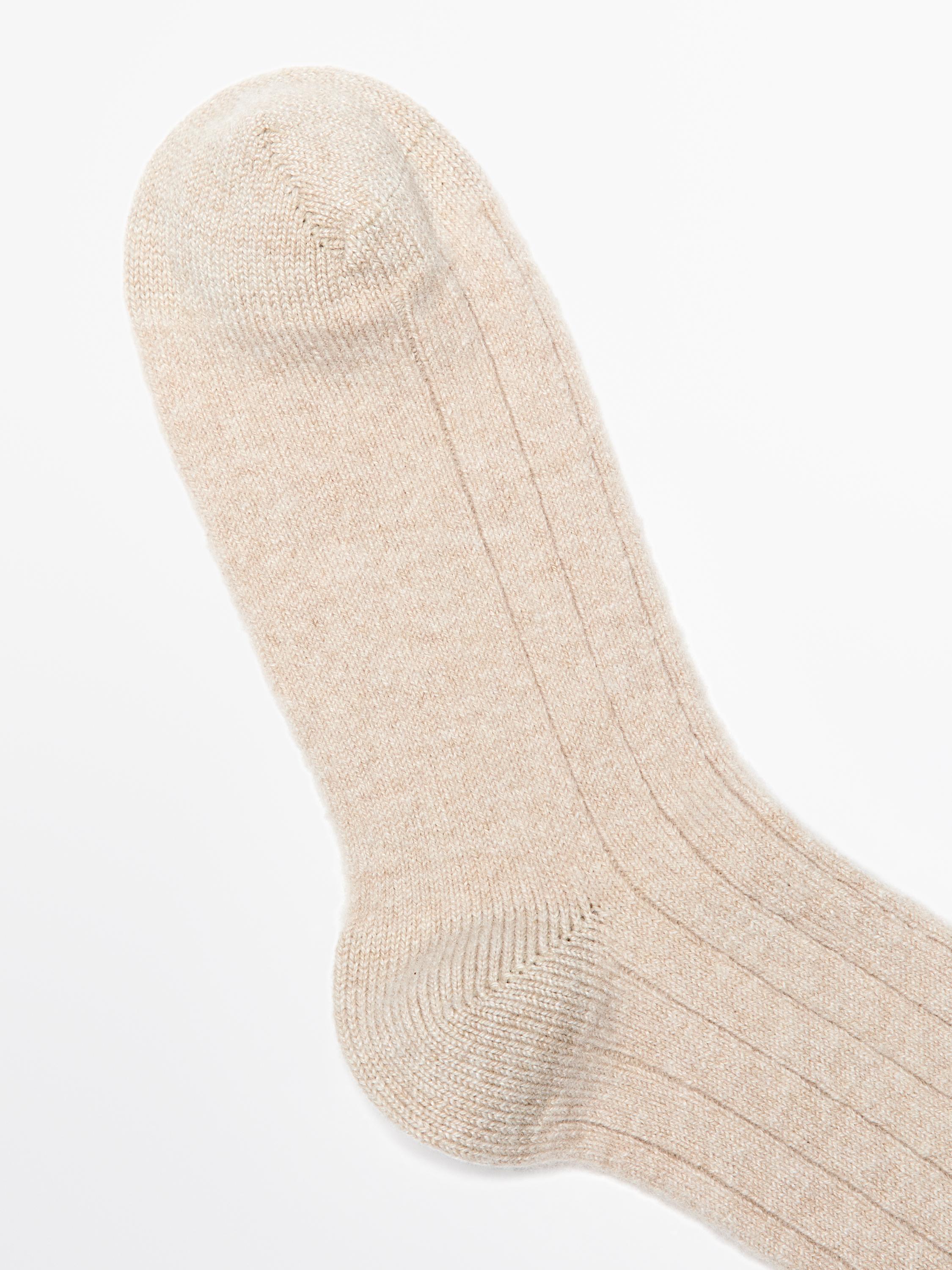 Chaussettes en cachemire mélangé