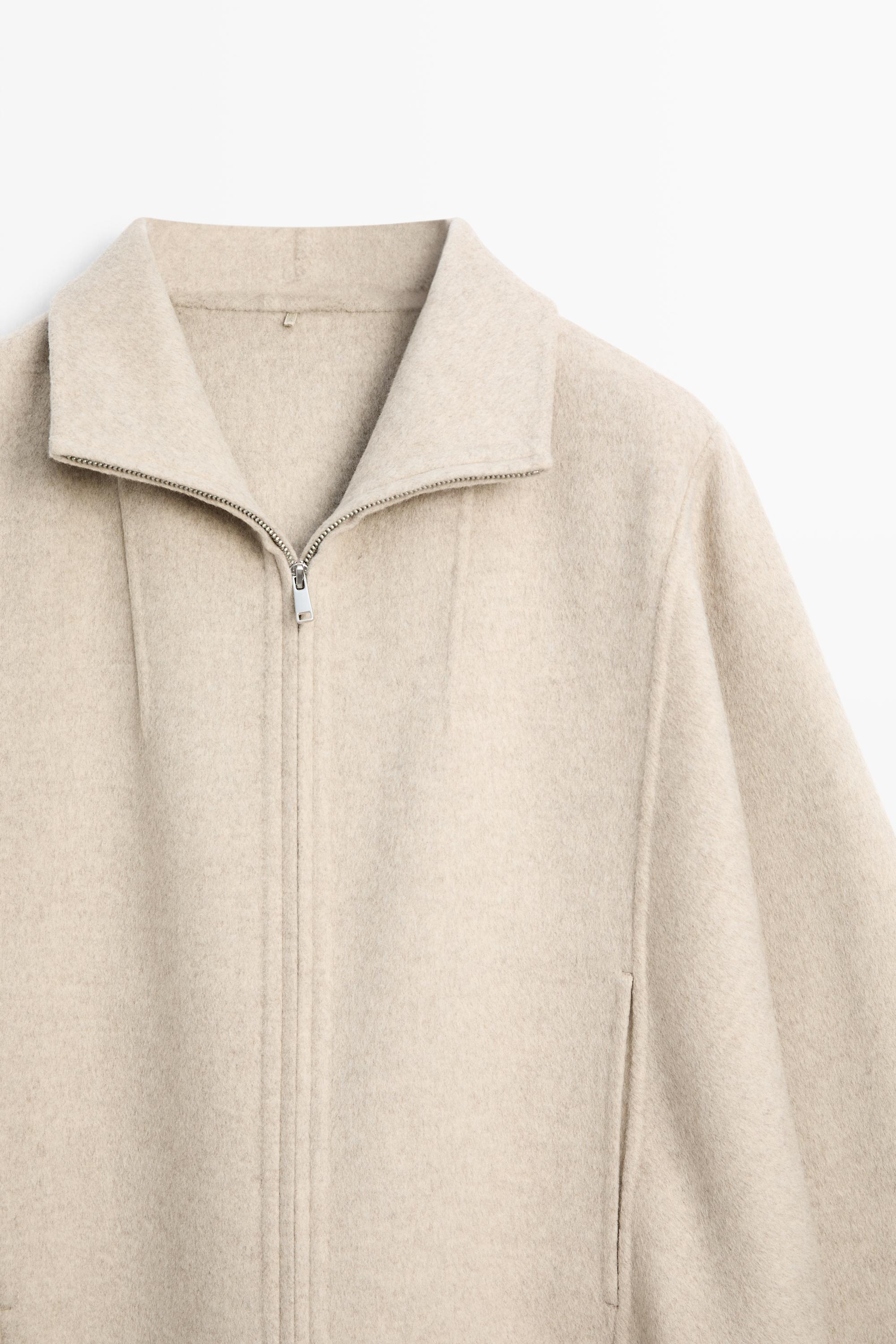 Massimo Dutti Yün karışımlı bomber ceket