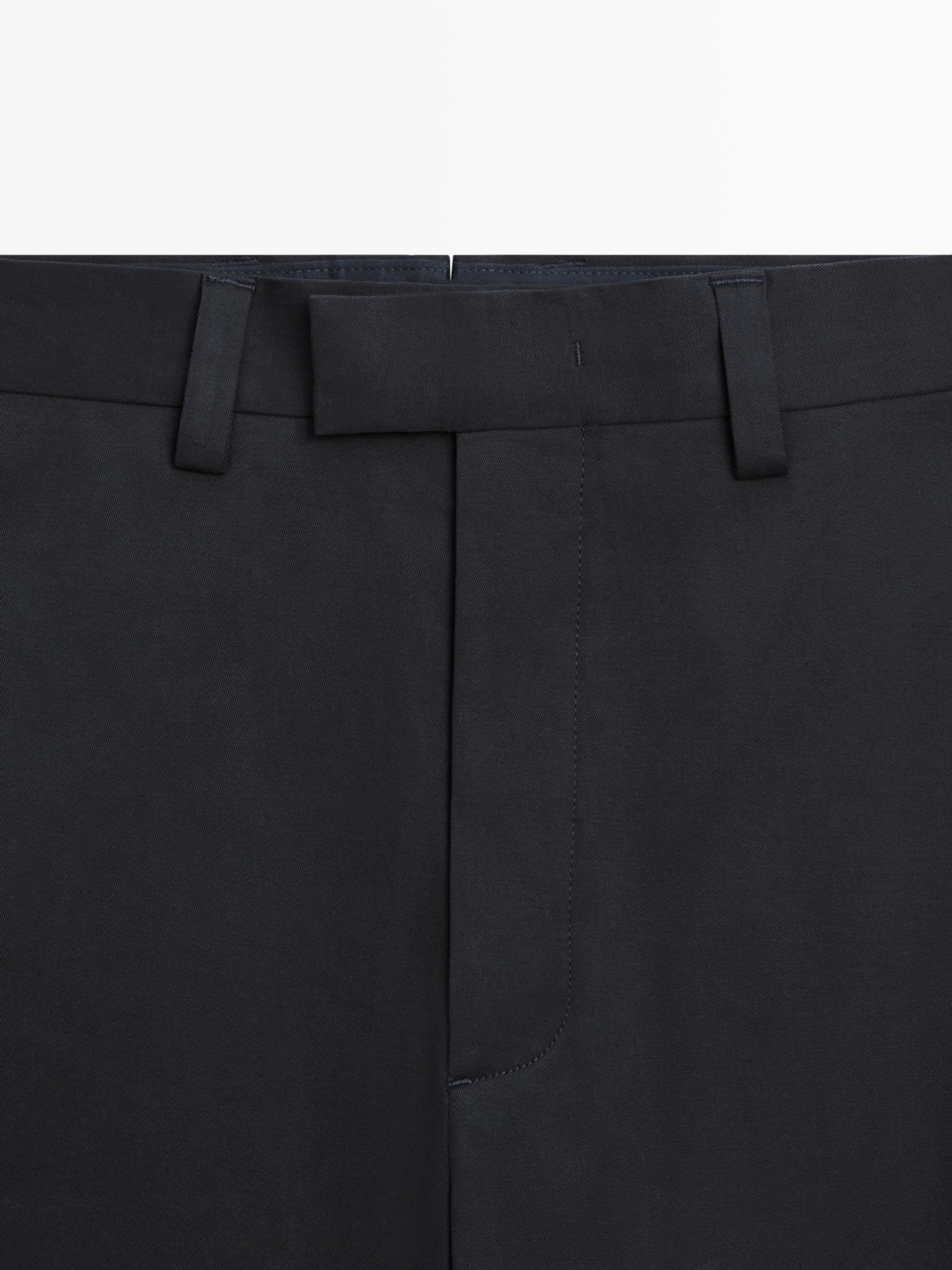 Tailored fit barrel trousers — DARK BLUE