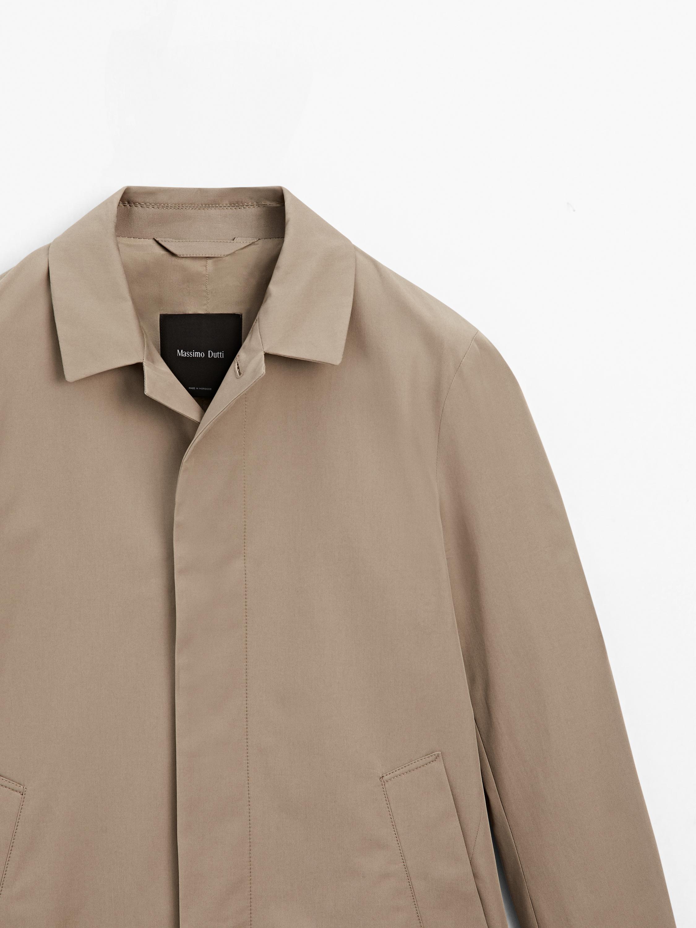 100% cotton trench coat