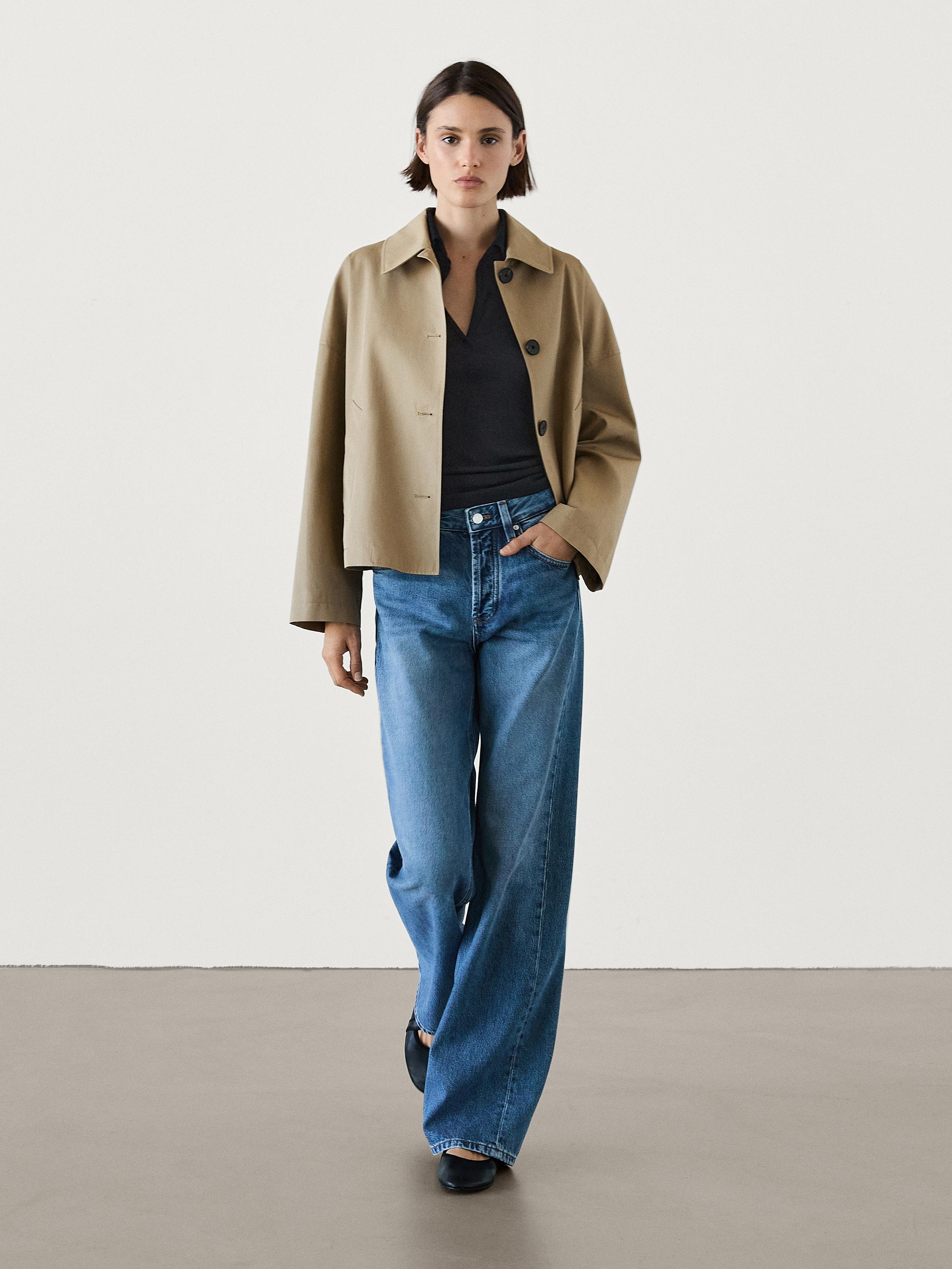 Trench court 100 % coton · Verdâtre · Manteaux Et Vestes Massimo Dutti Trench court 100 % coton · Verdâtre · Manteaux Et Vestes Massimo Dutti