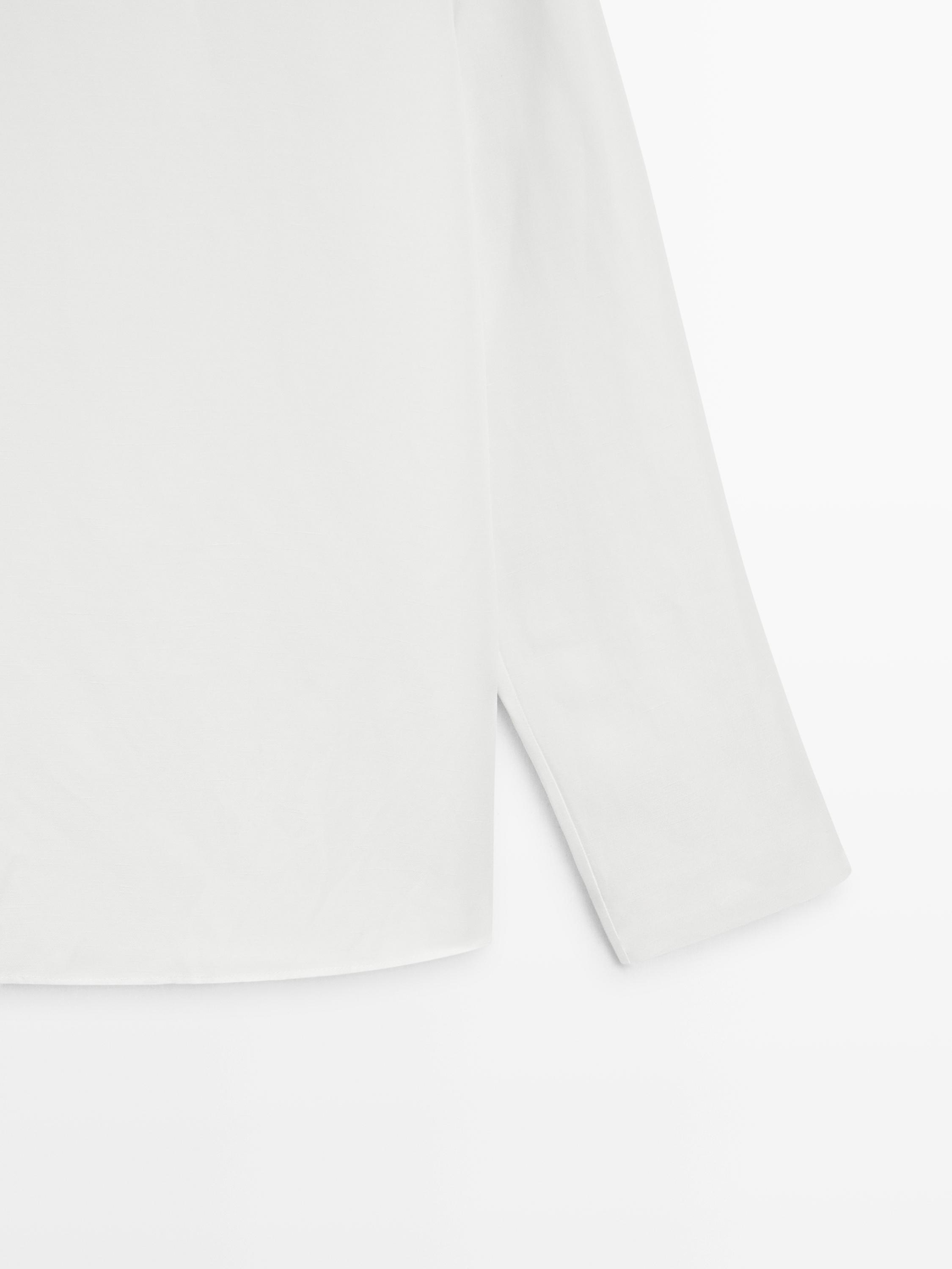 Flowing shirt with button details — Off white