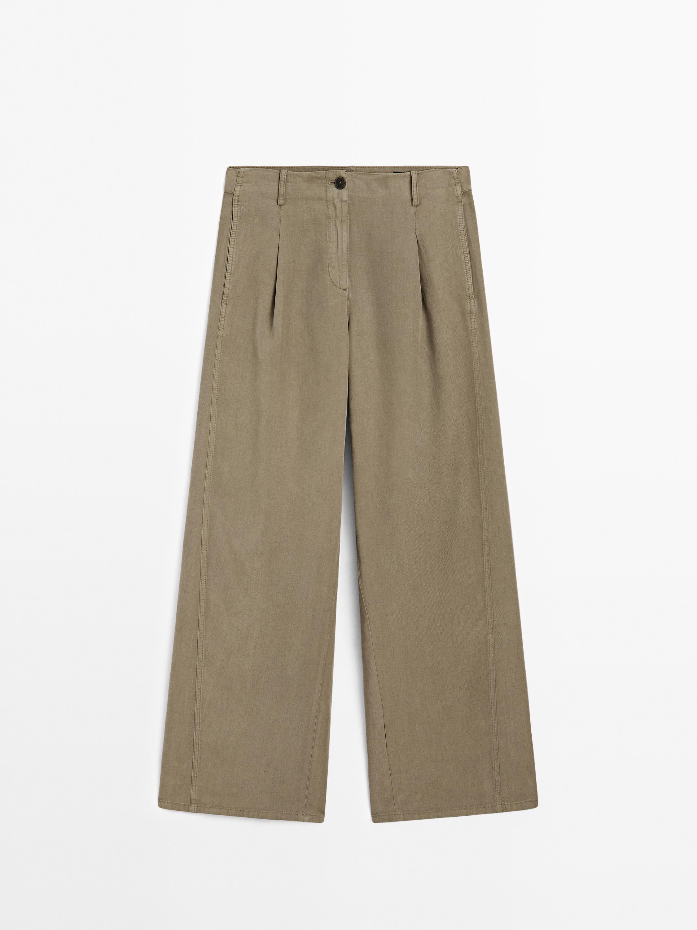 Pantalon barrel fluide couture