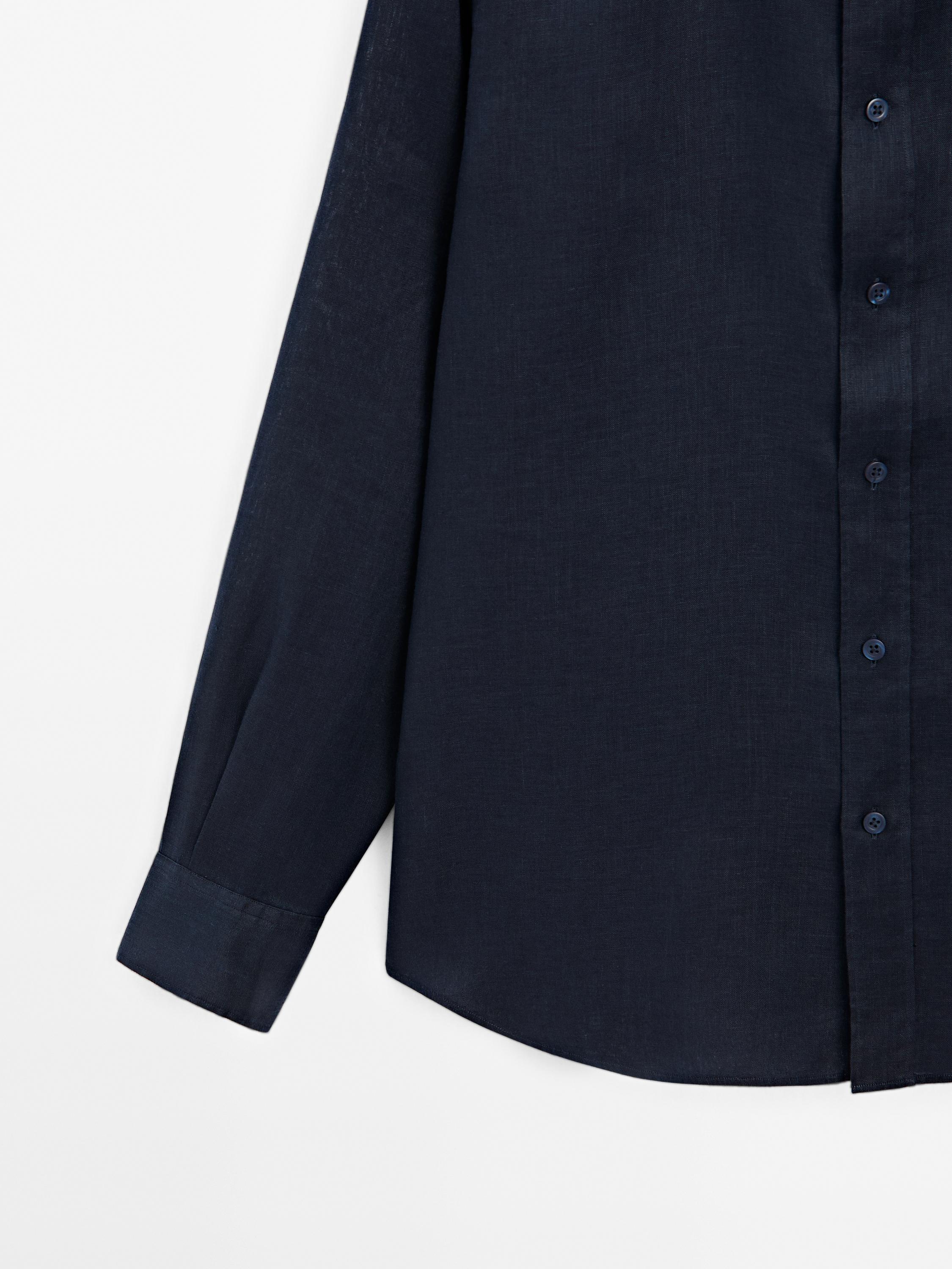 Camisa slim fit 100% lino