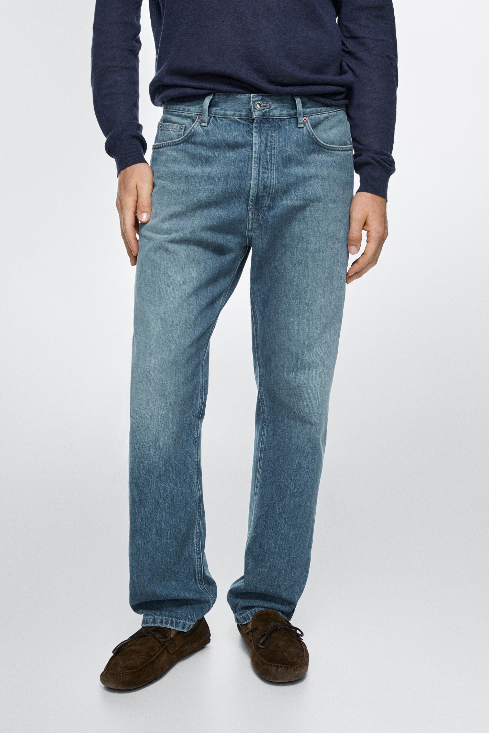 Straight-leg jeans