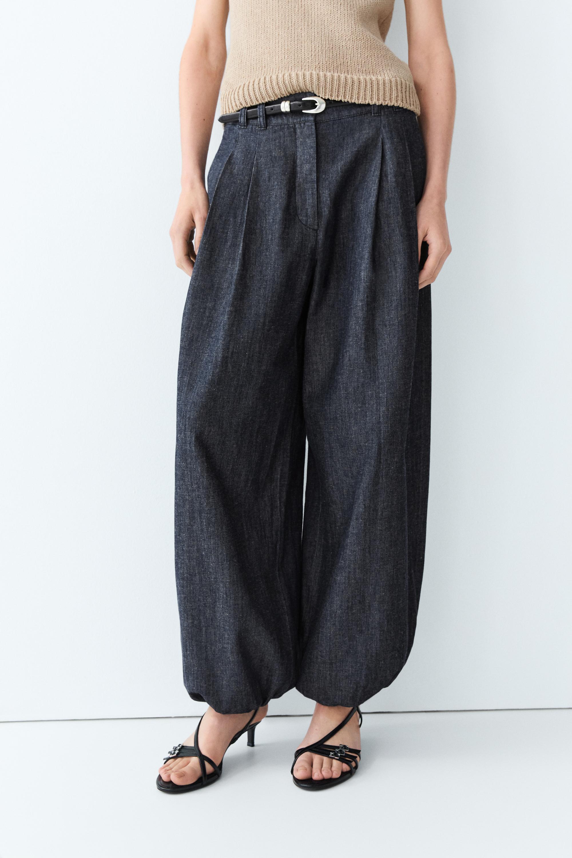Balloon fit denim