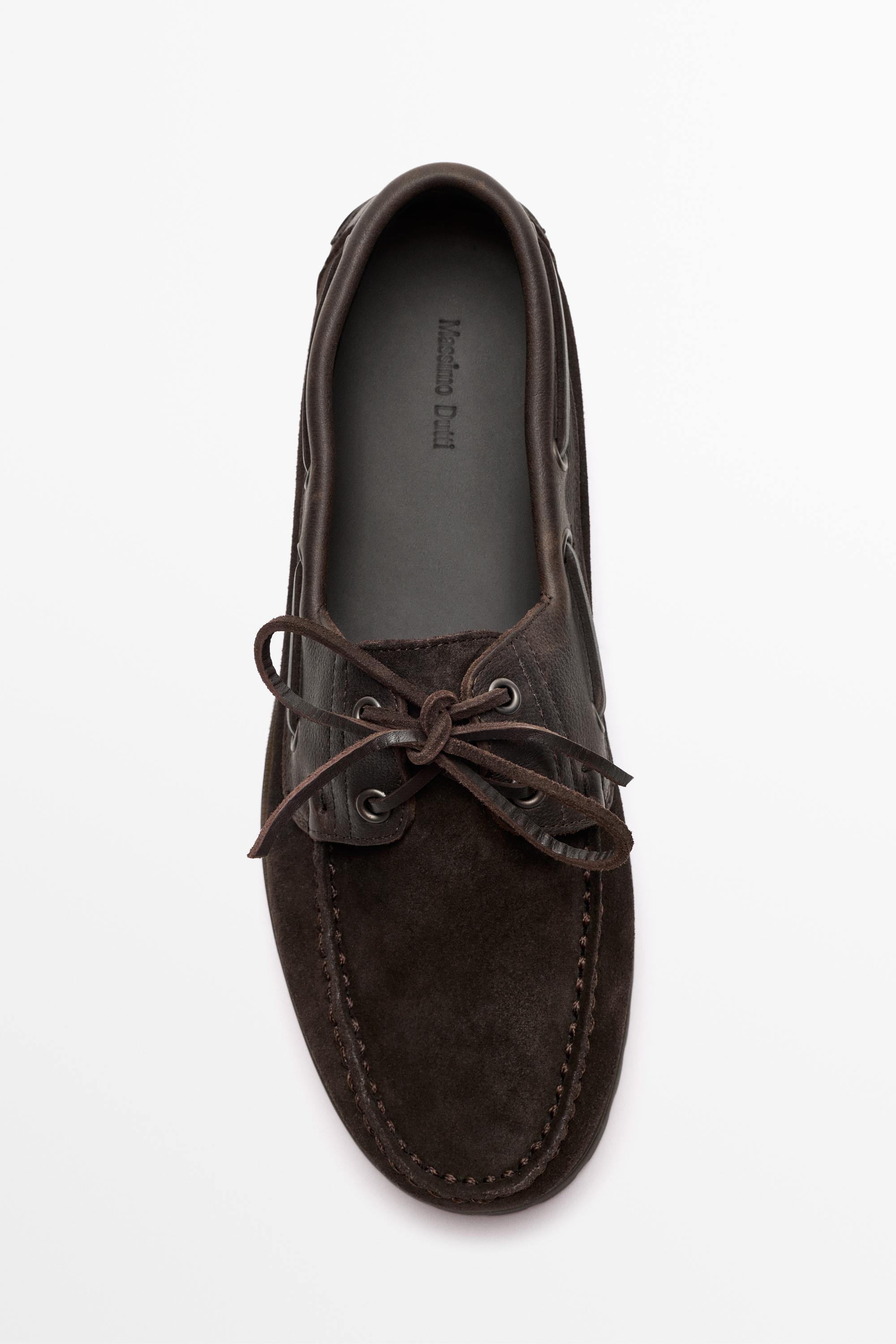 Chaussure bateau en nappa