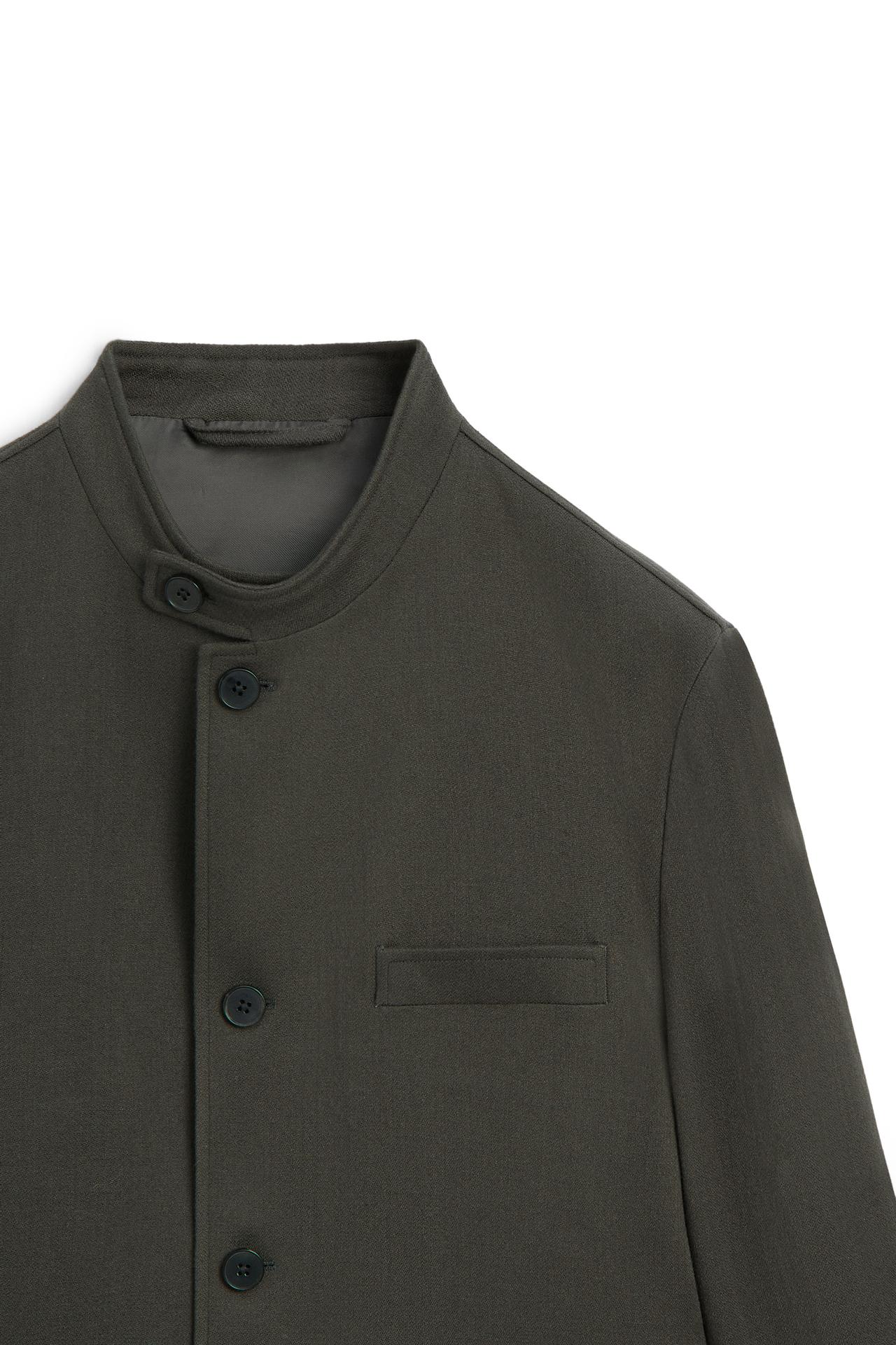 Stand collar overshirt - LIMITED EDITION — GREEN