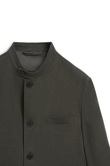 Stand collar overshirt - LIMITED EDITION — GREEN 6
