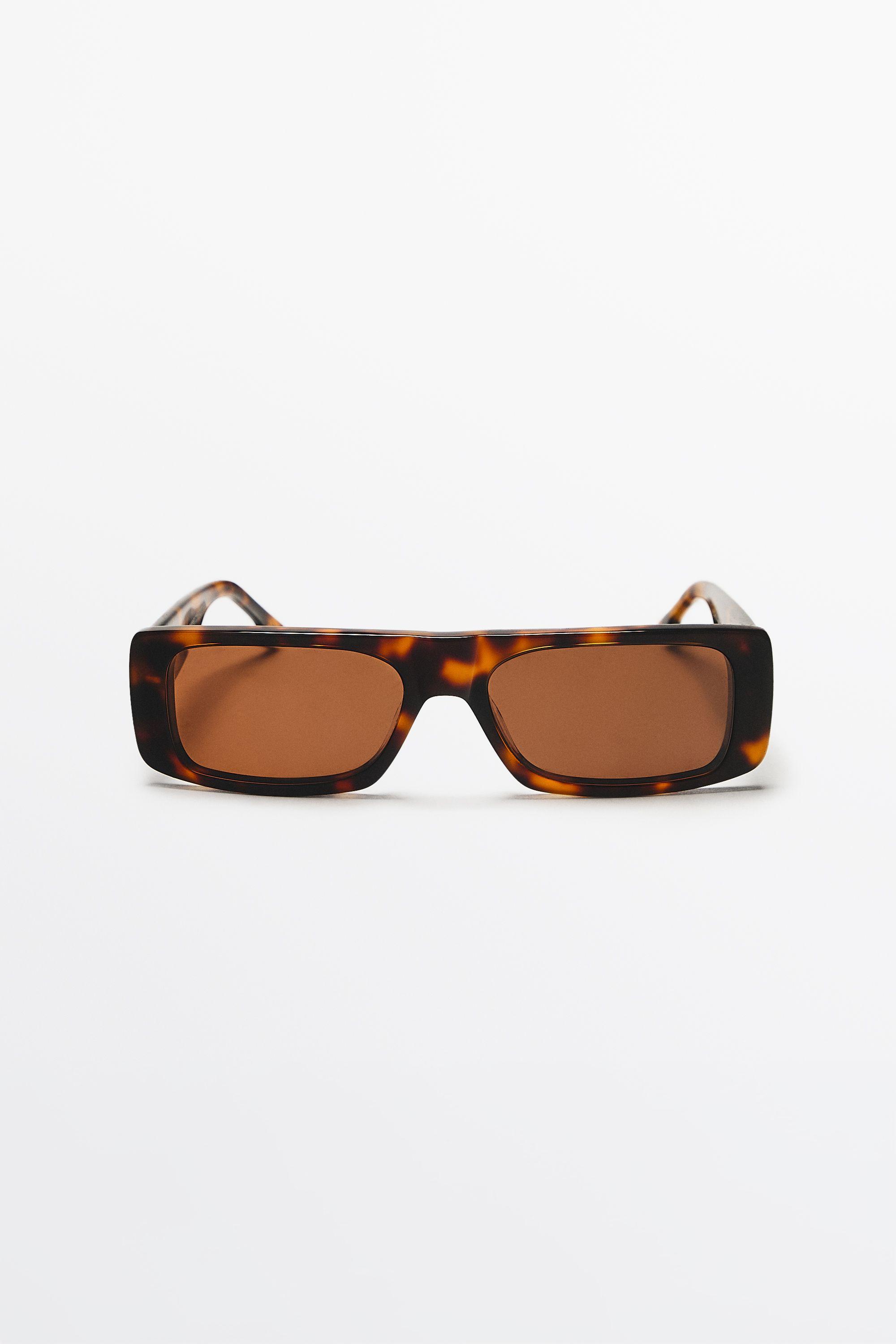 Rectangular sunglasses — BROWN