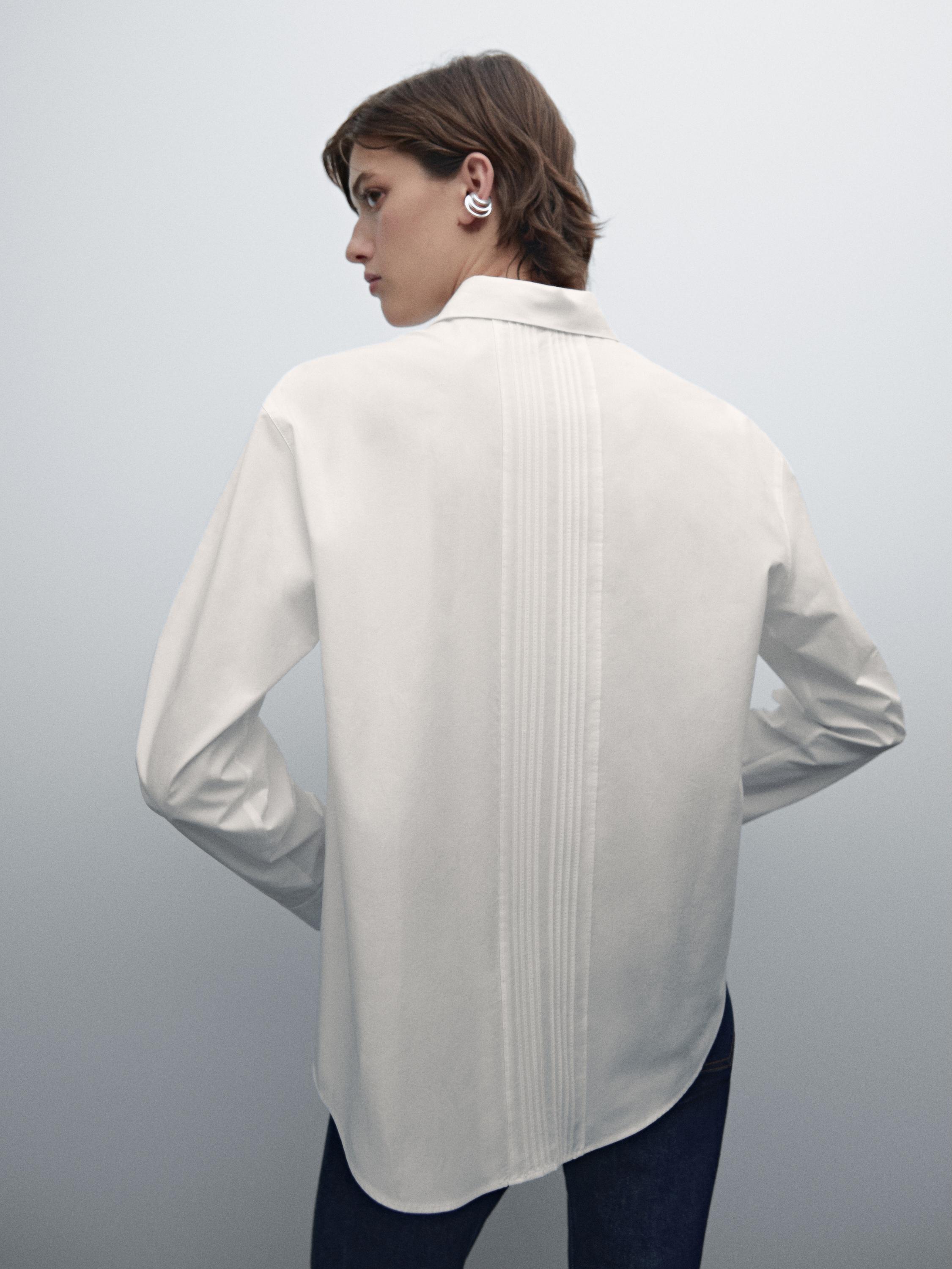 100% cotton fine pintuck shirt