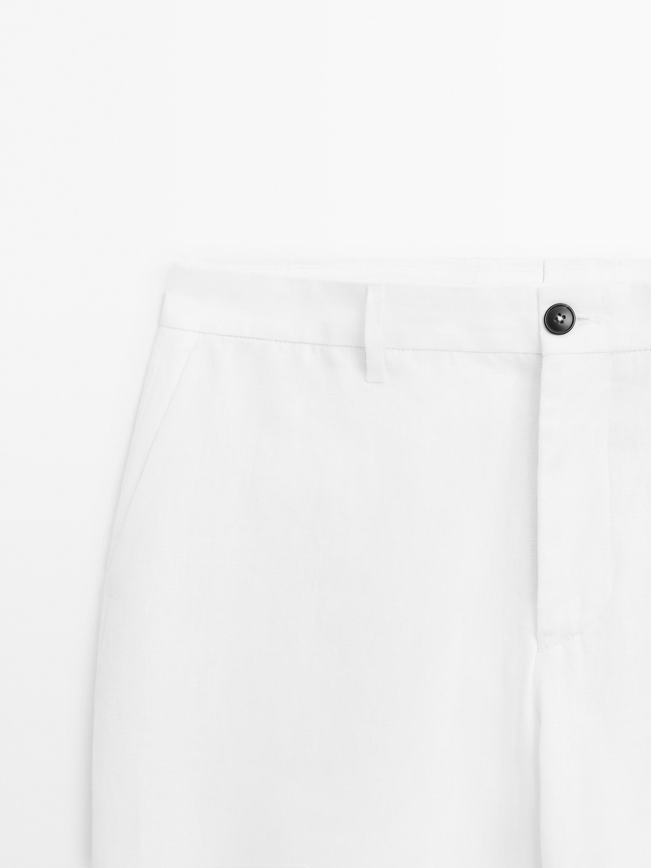 Lightweight 100% linen trousers