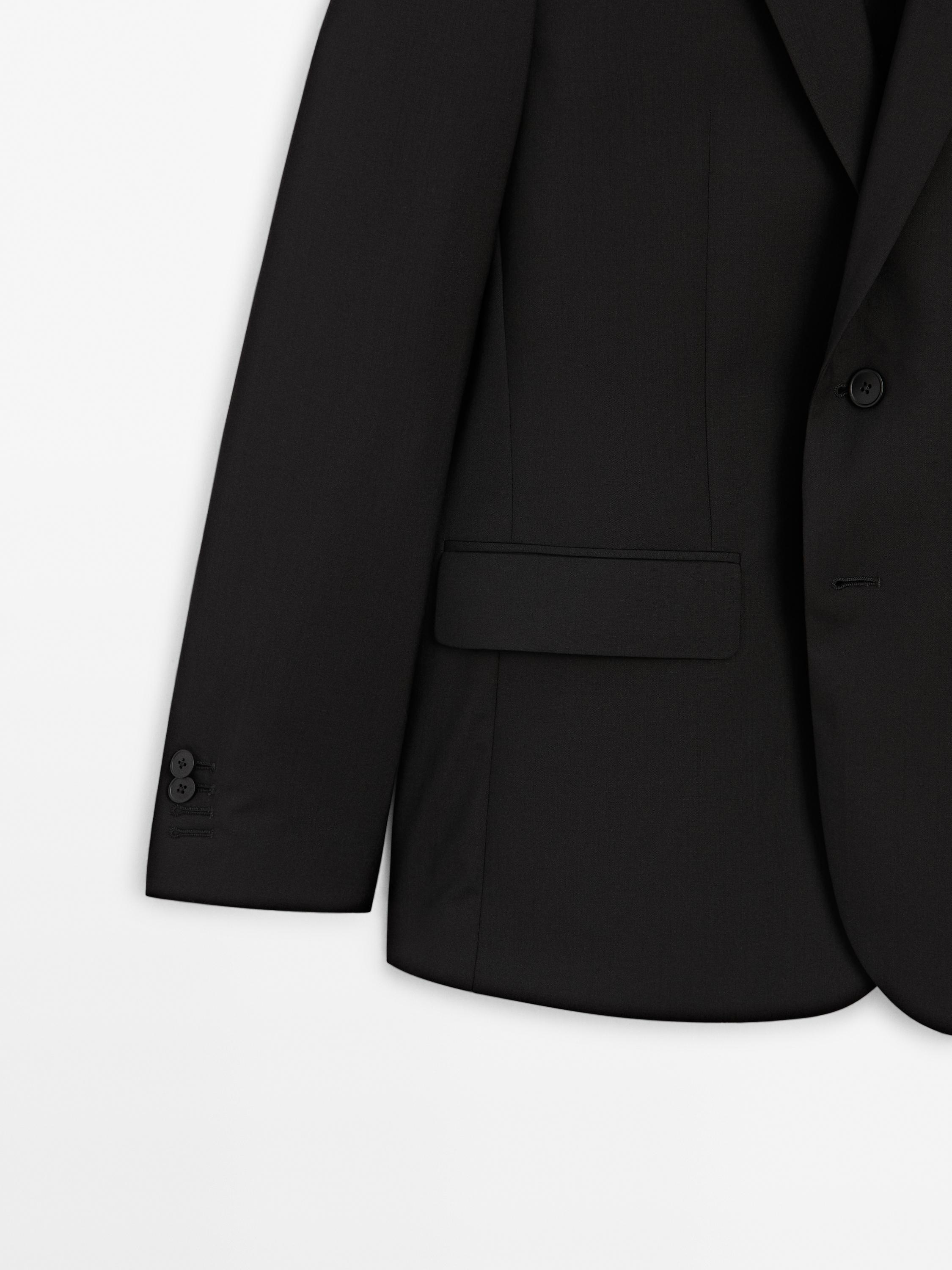 100% wool suit blazer