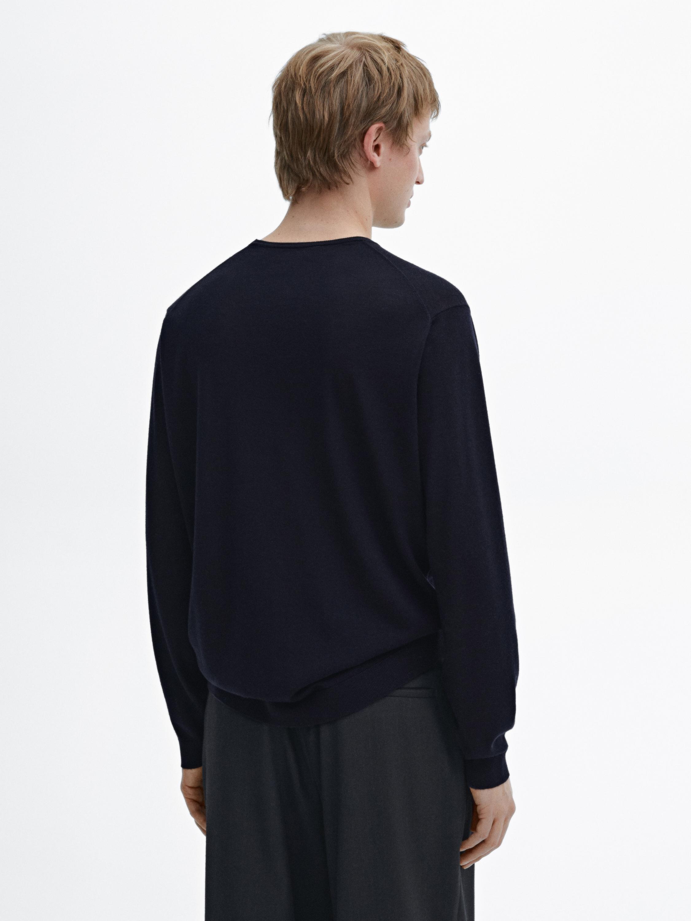100% merino wool knit sweater