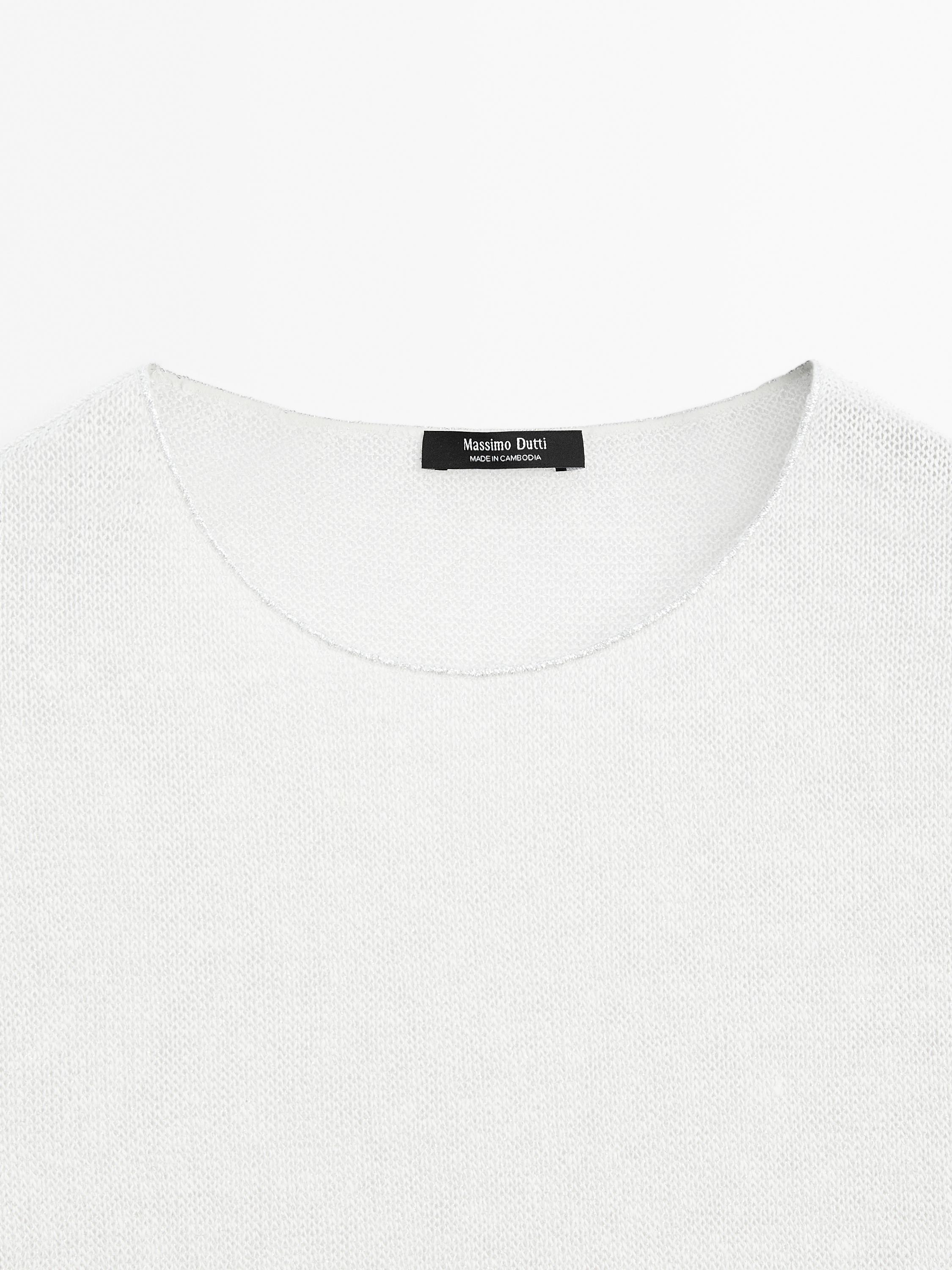 Camiseta punto efecto metalizado
