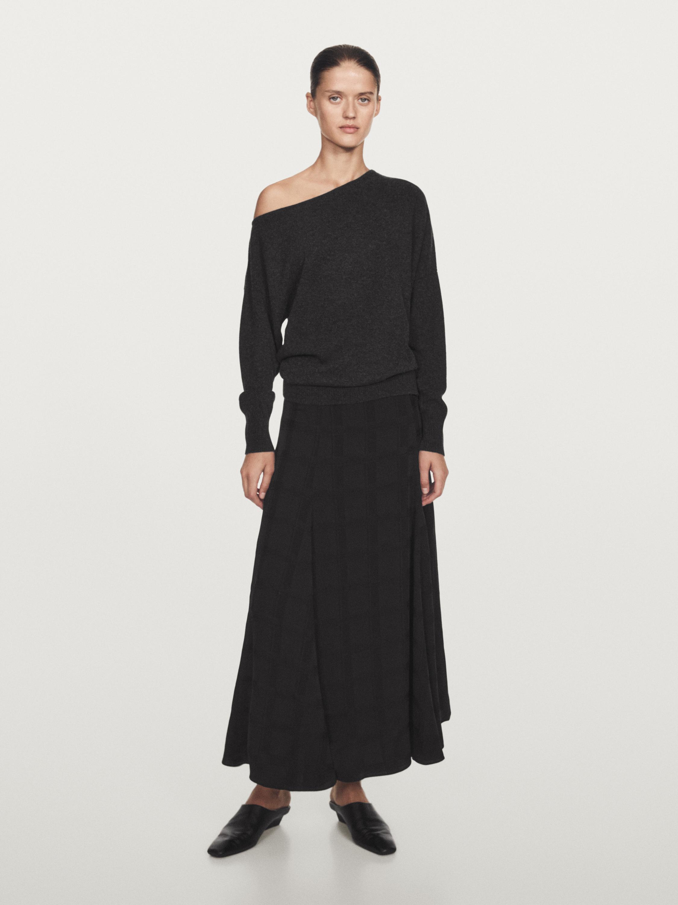 Long flounce skirt