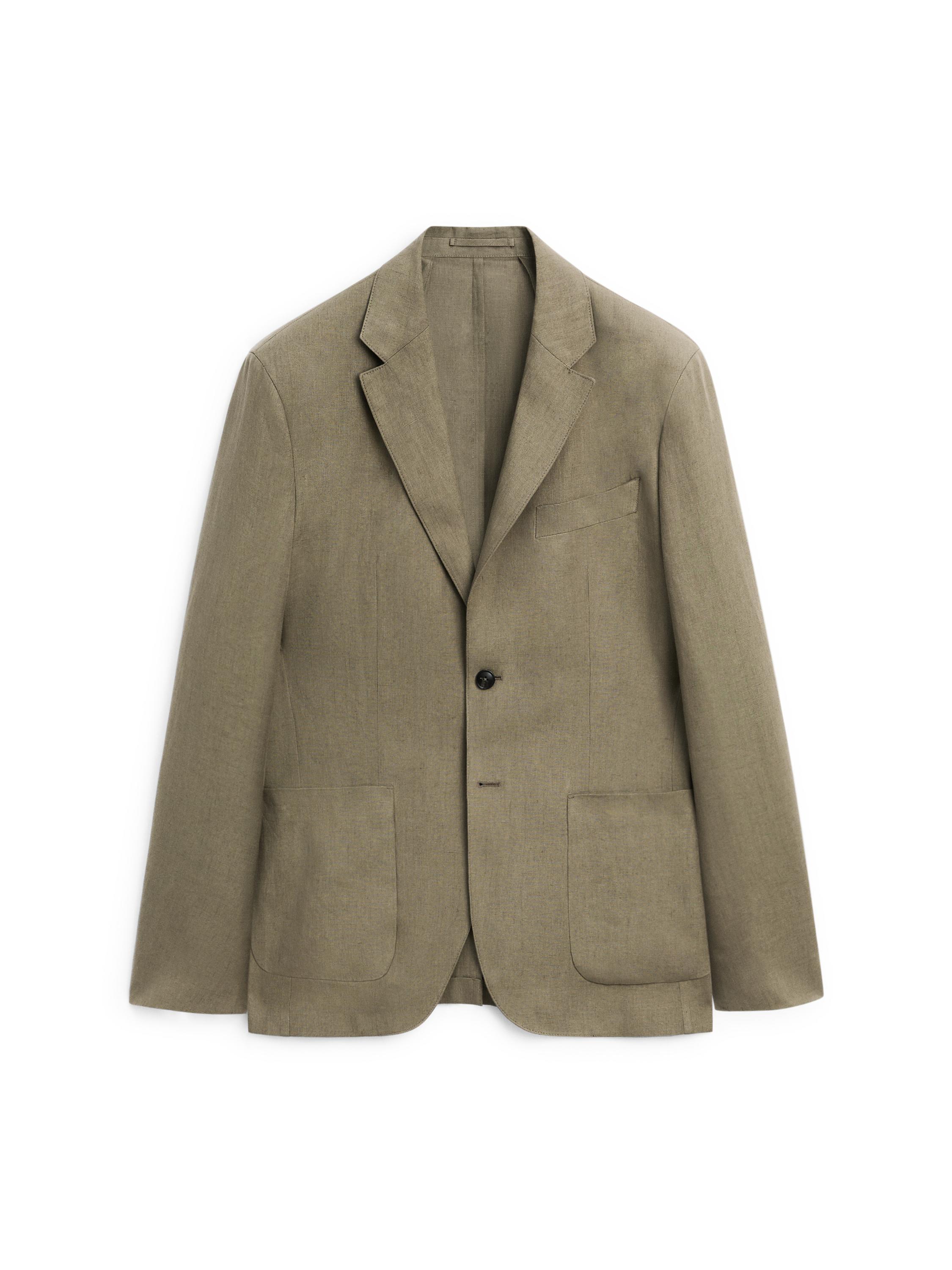 100% linen blazer — GREENISH