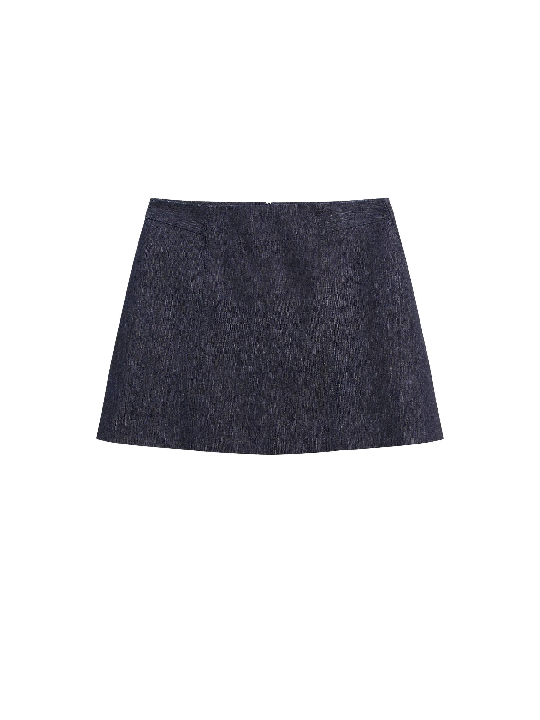 100% cotton denim mini skirt · Blue · Smart / Skirts