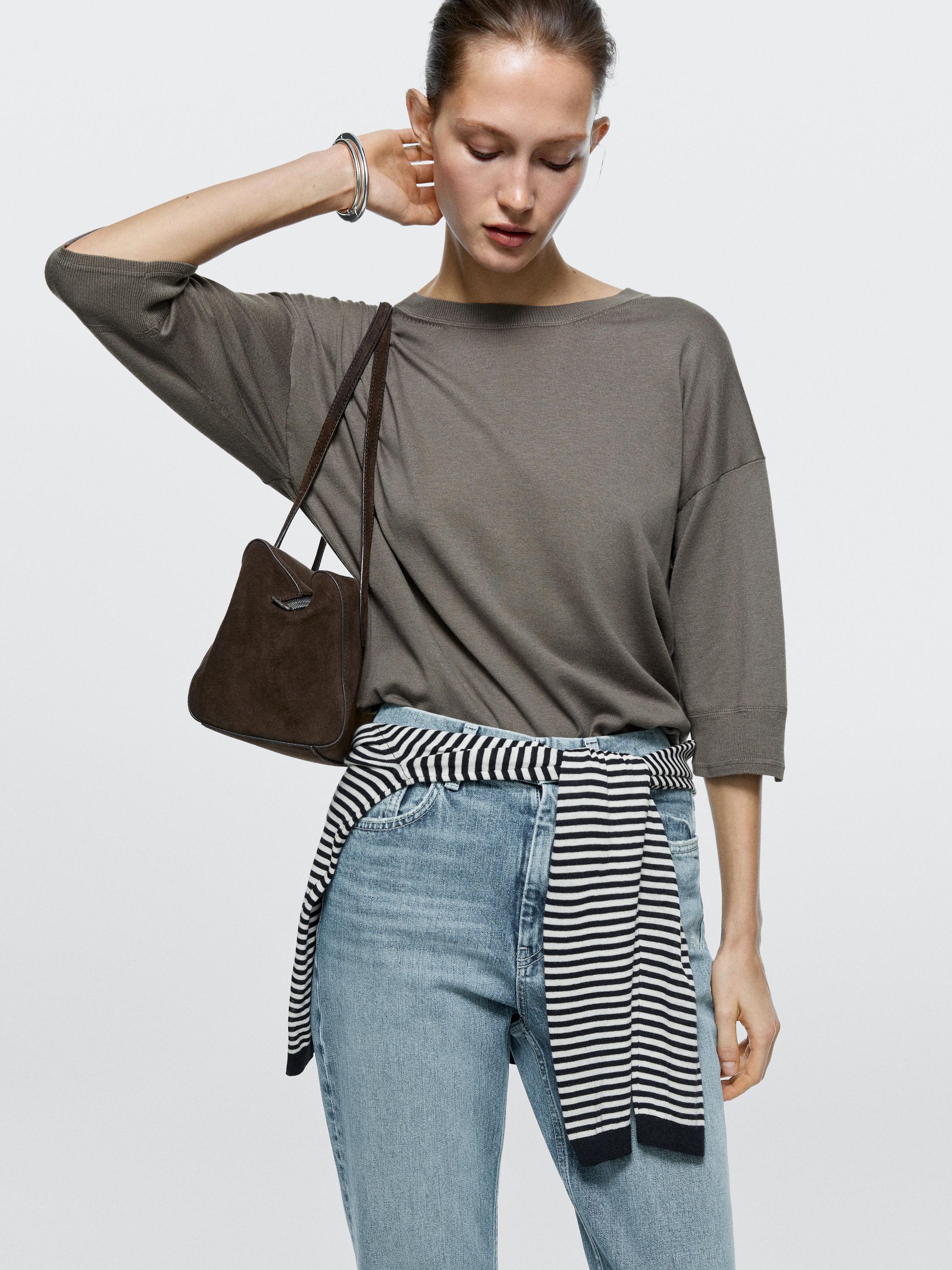 High-waist boot-cut jeans — Light Blue