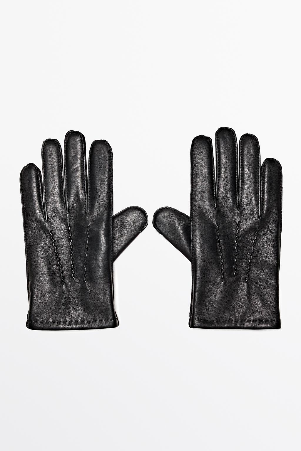 Massimo Dutti Nappa dəri əlcəklər
