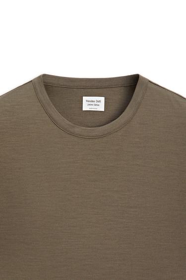 100% wool short sleeve T-shirt - LIMITED EDITION — MARINE GREEN 9
