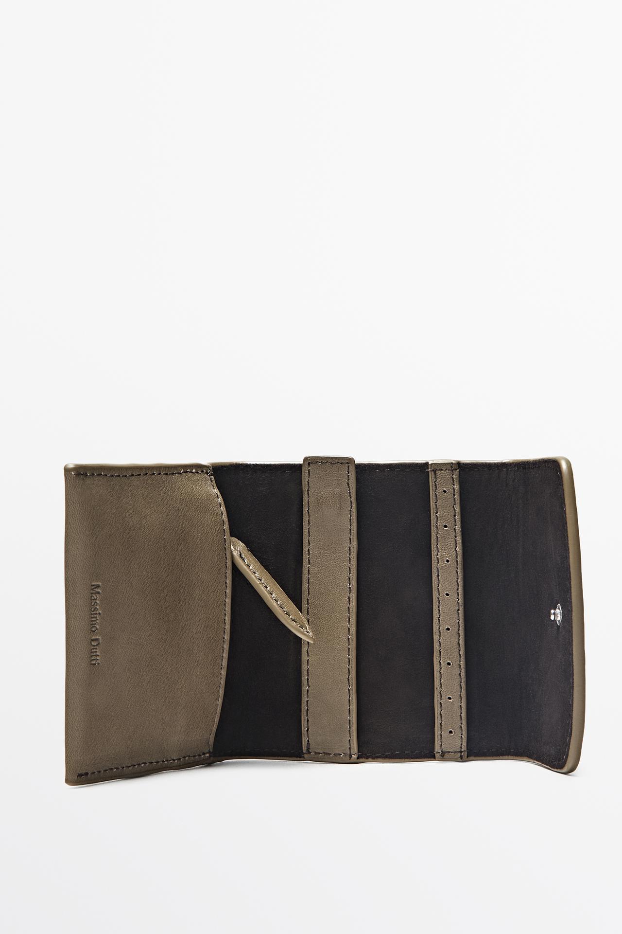 Mini nappa leather jewelry case — MOLE BROWN