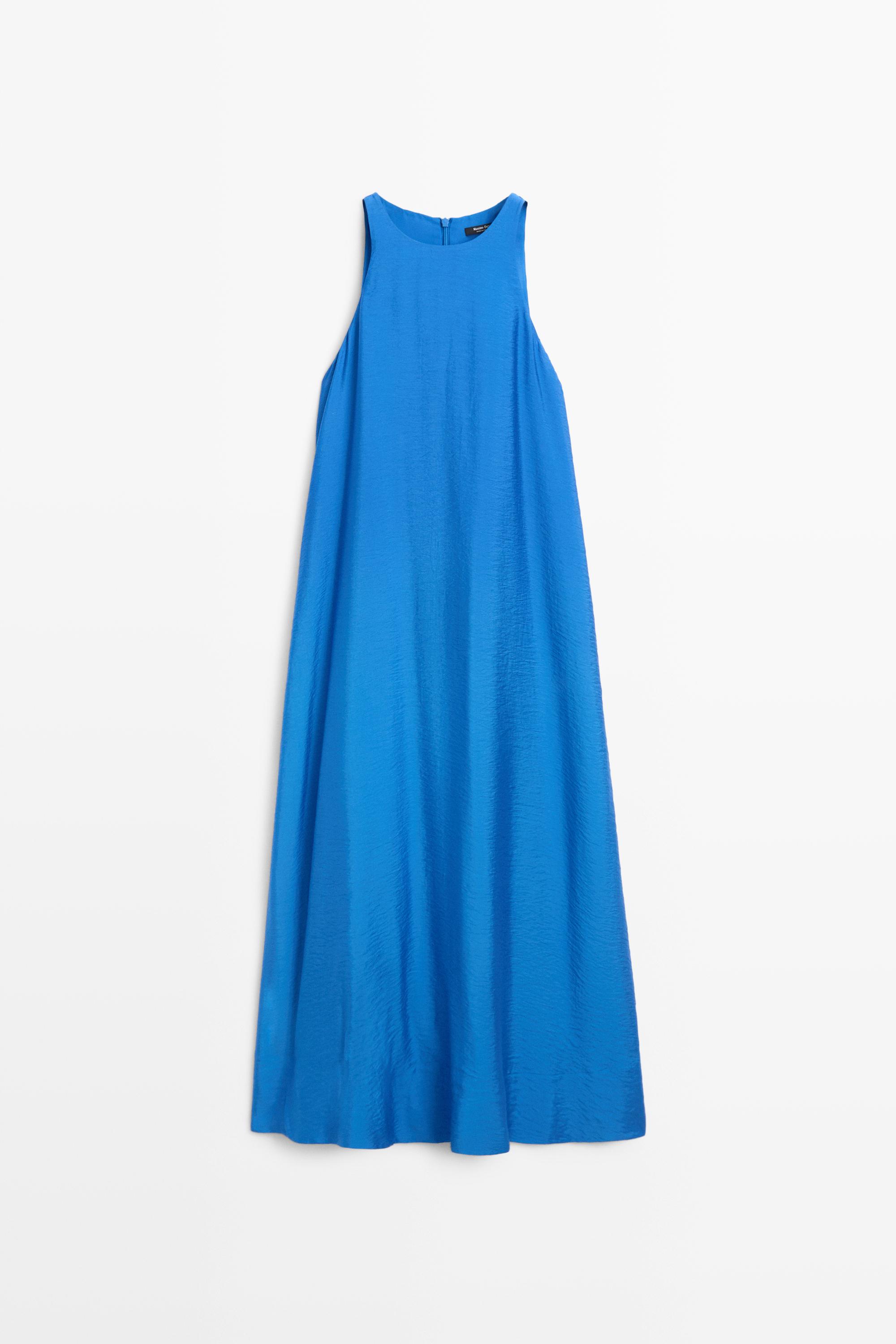Long flowing halter dress