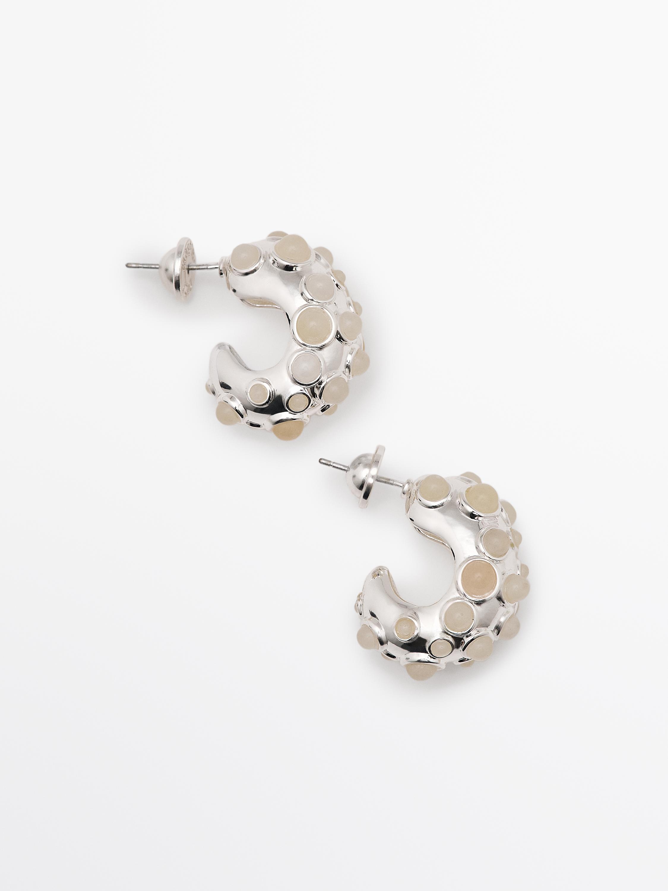 Droplet earrings with stones - Limited Edition