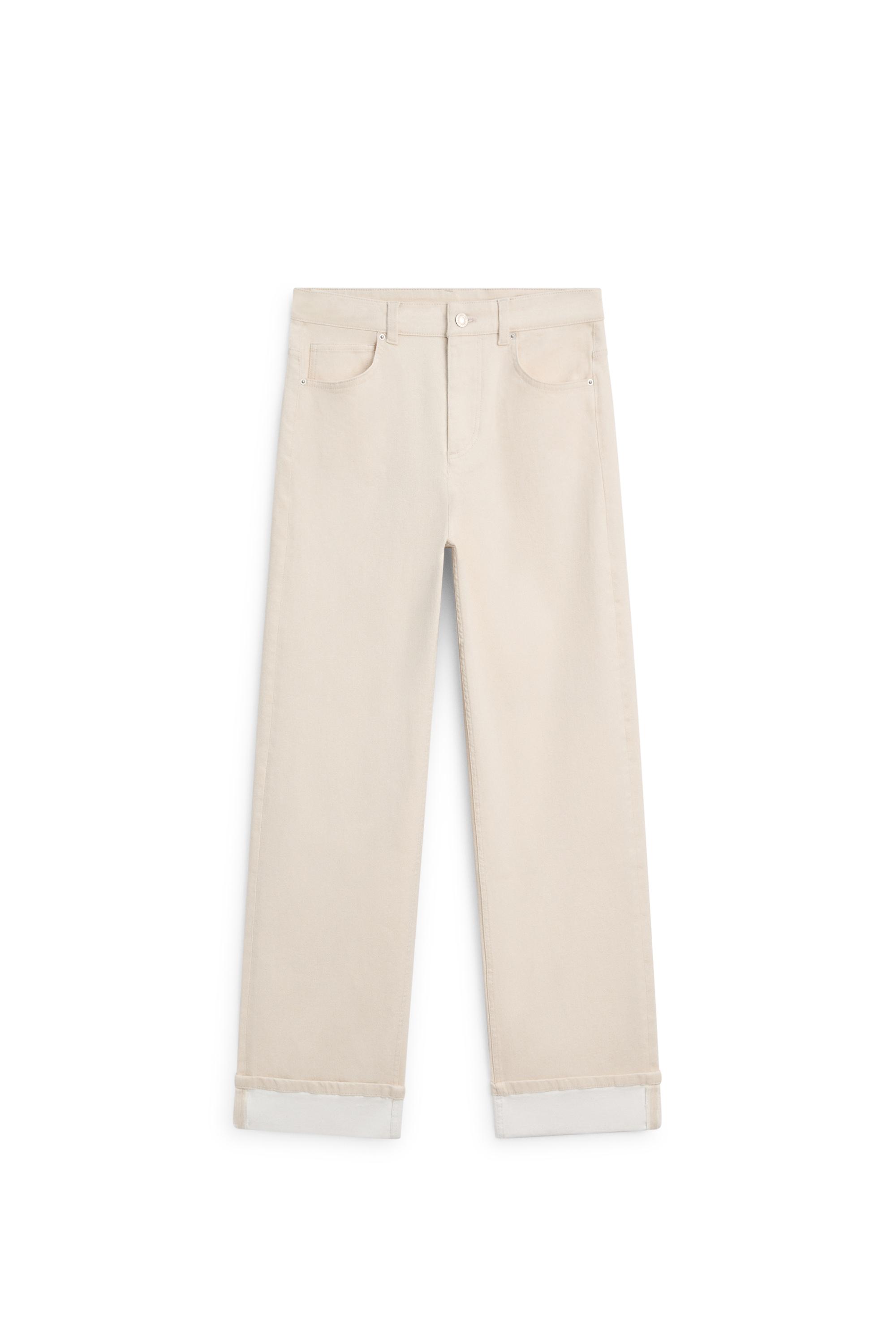 Straight-leg jeans with turn-up hems — CREAM