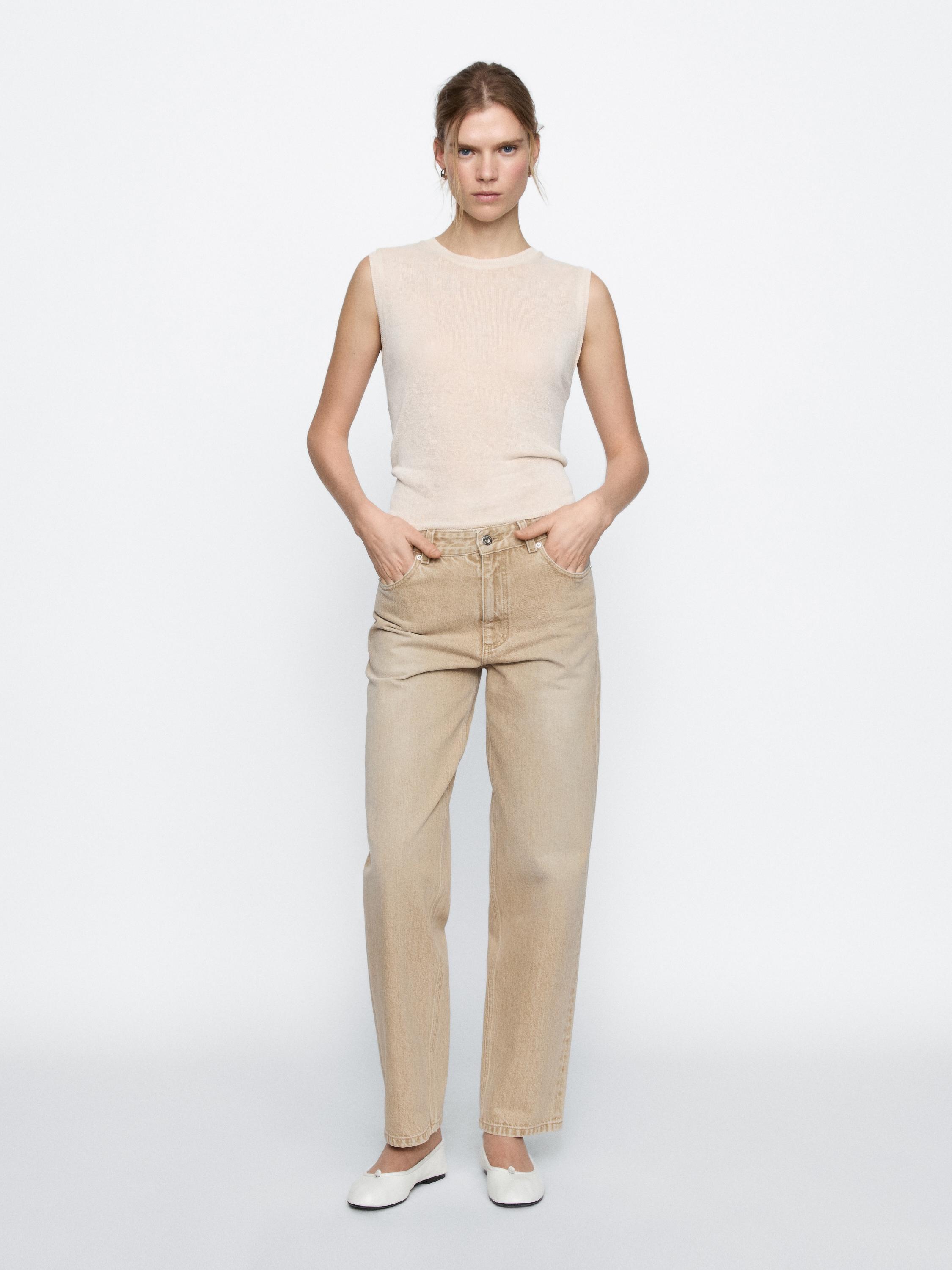 High-waist relaxed fit barrel jeans