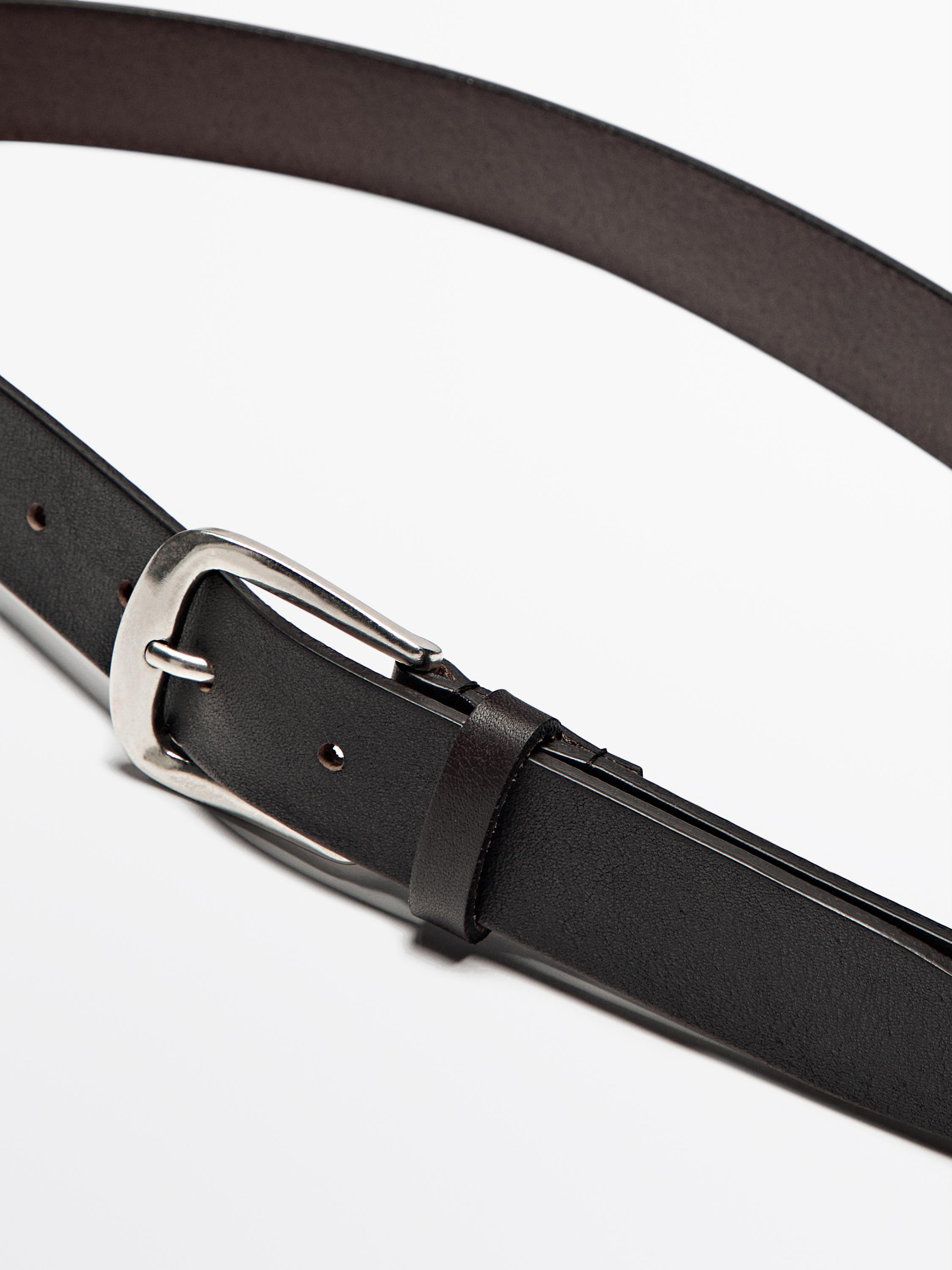 Soft nappa leather belt