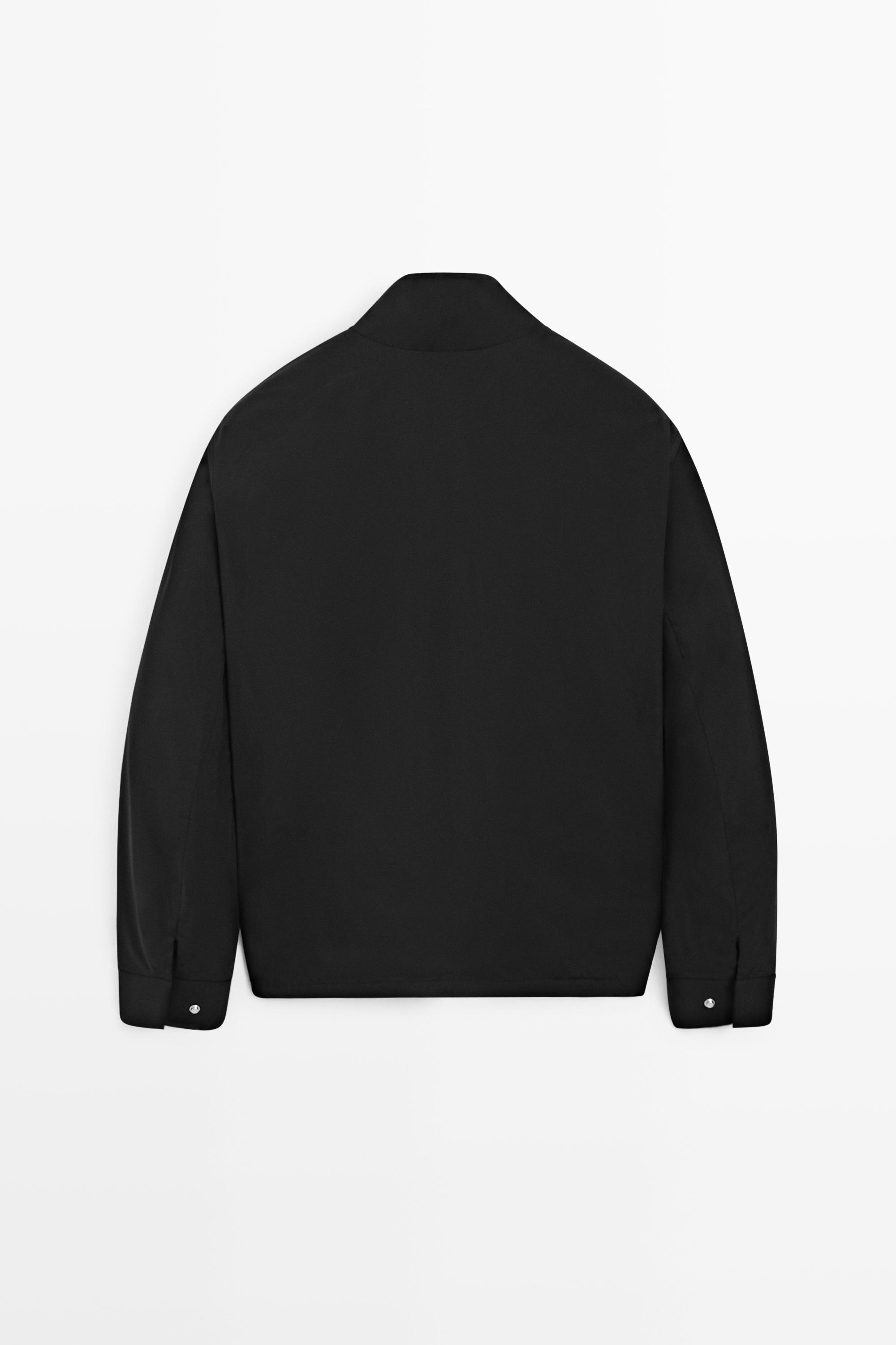Technical jacket with pocket detail — BLACK