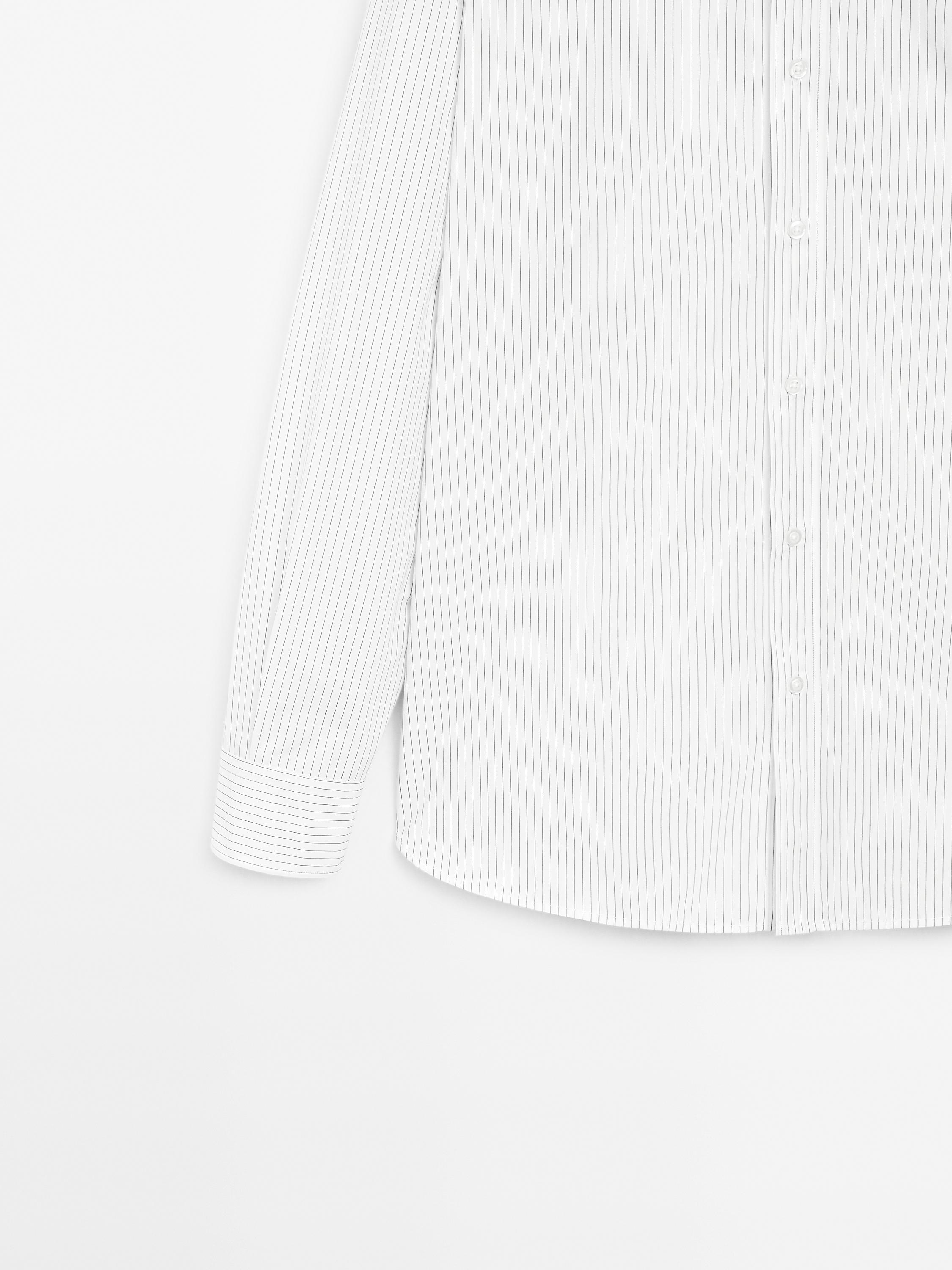 100% cotton regular fit poplin shirt