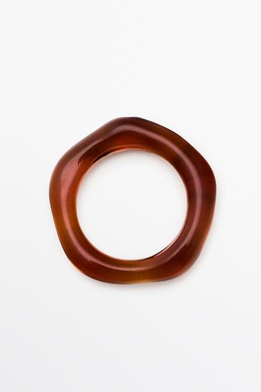 Irregular glass ring — Caramel 2