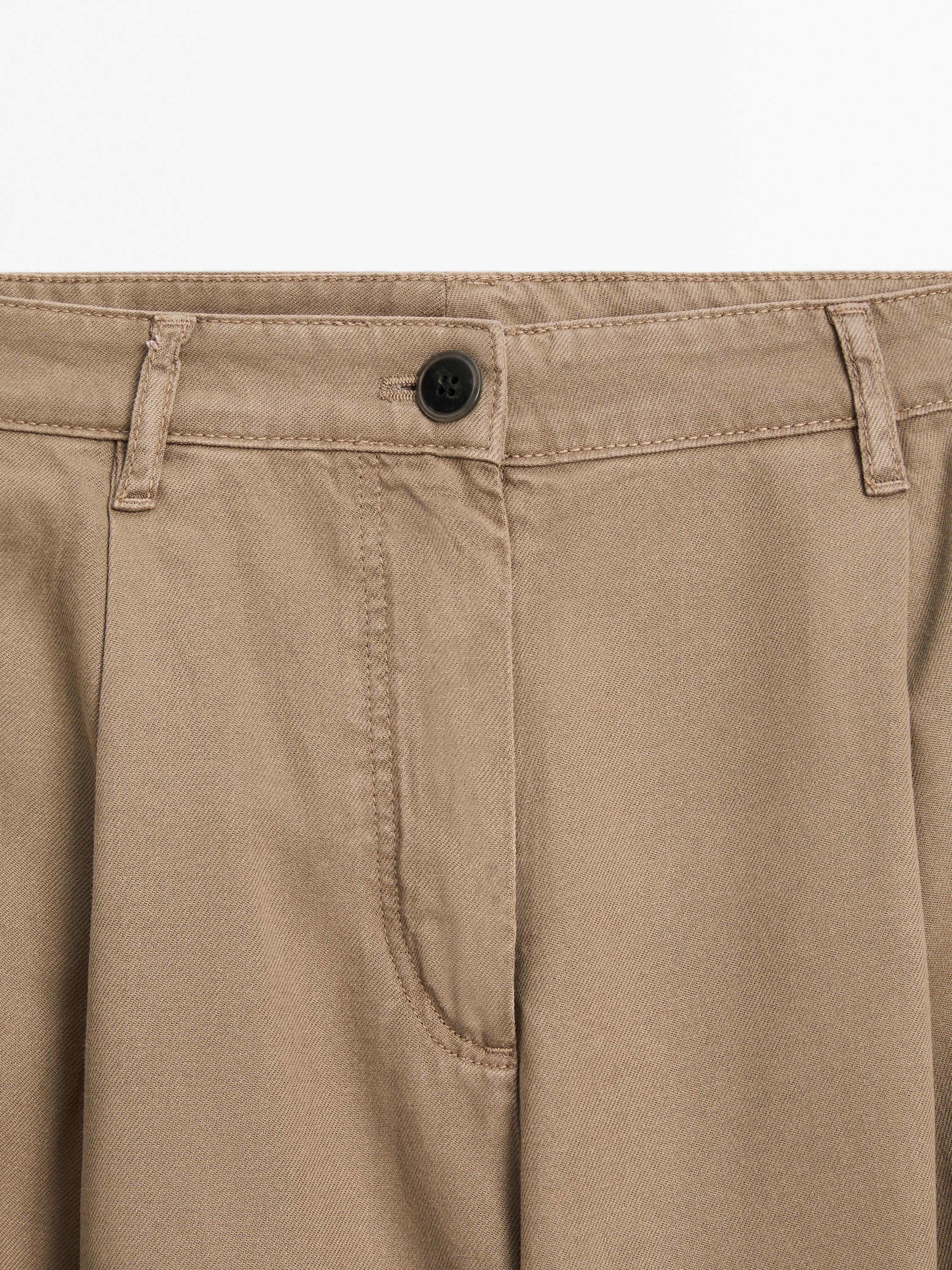 Pantalón fluido con algodón