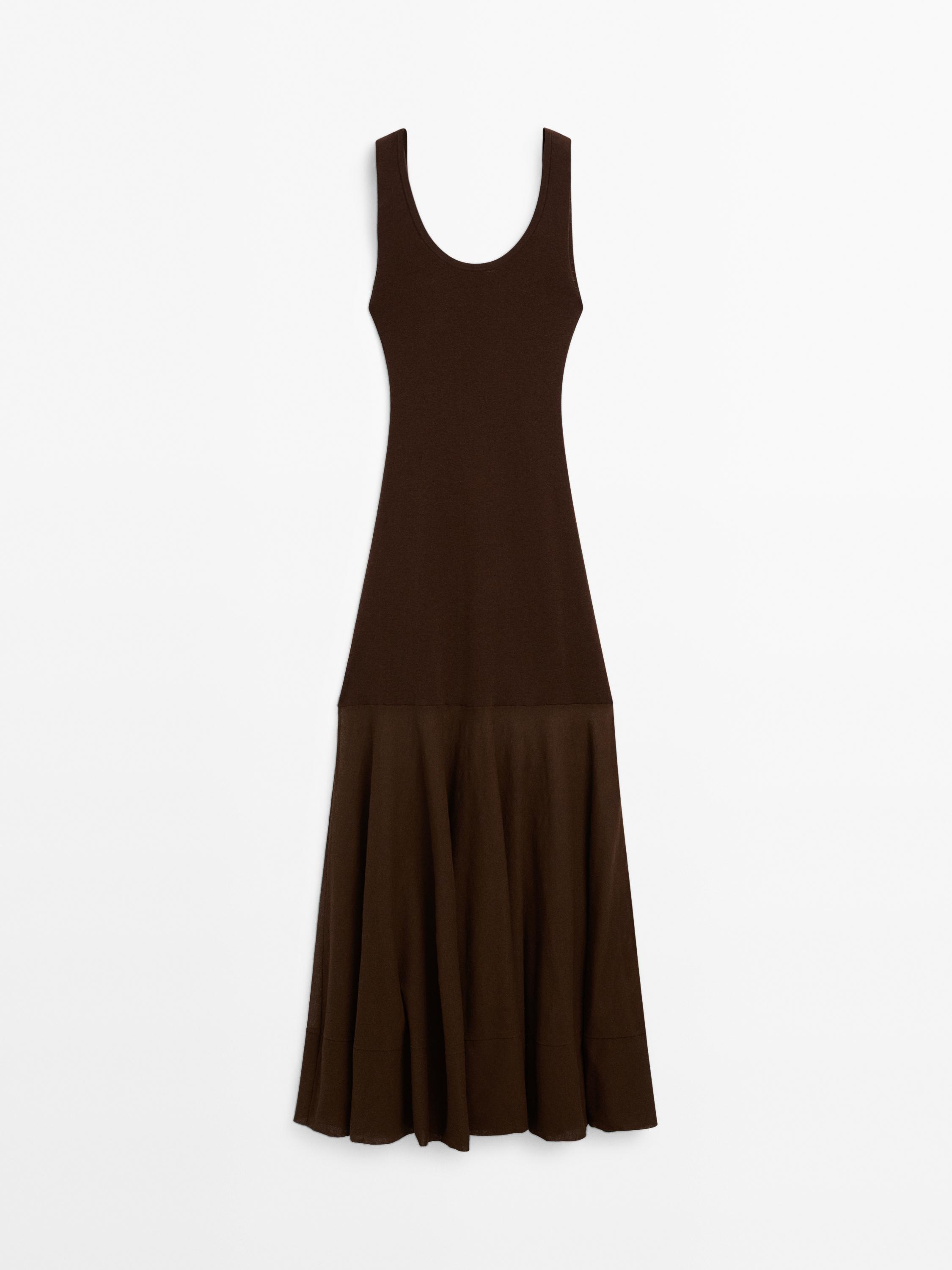 Cotton and silk blend knit dress - Studio