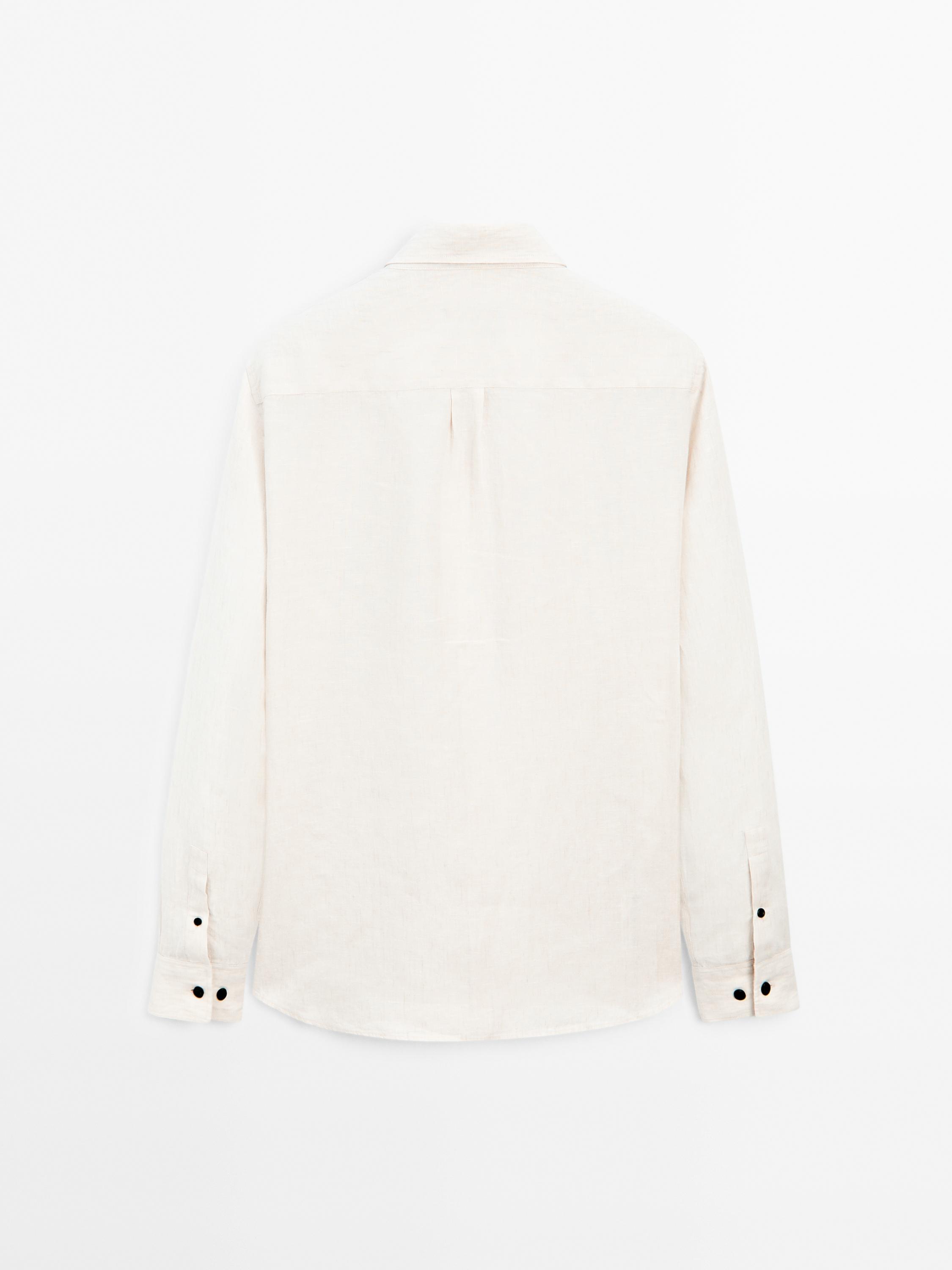100% linen regular fit shirt