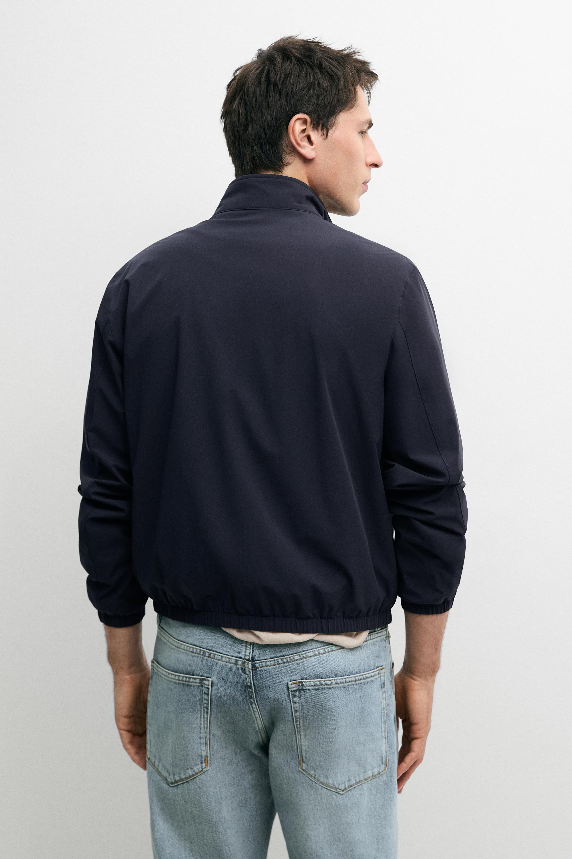 Short reversible jacket — NAVY BLUE
