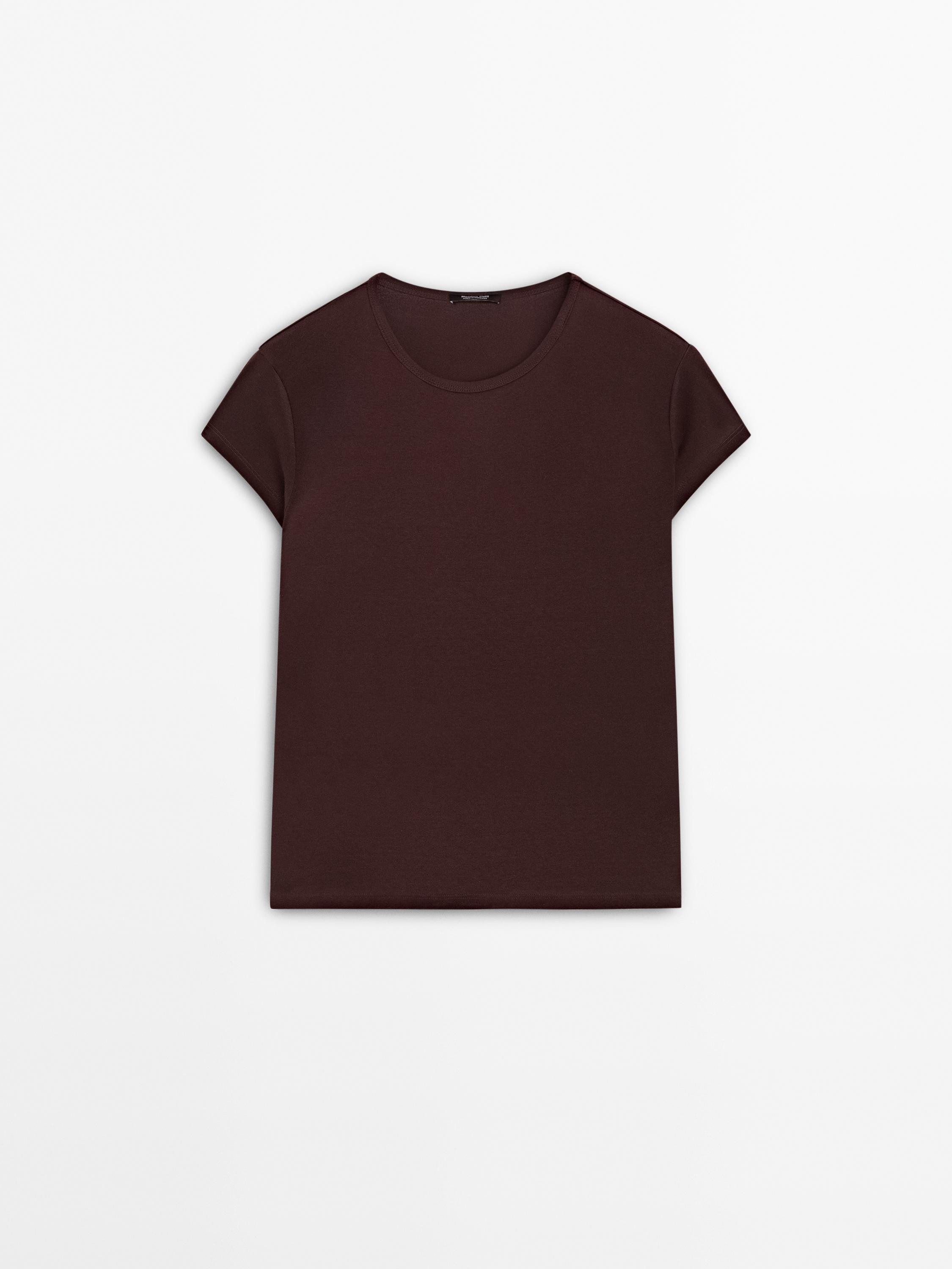 Camiseta slim algodón mercerizado