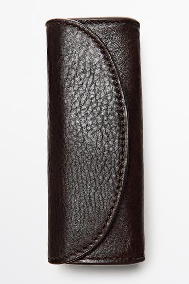 Nappa leather ring case — BROWN 5