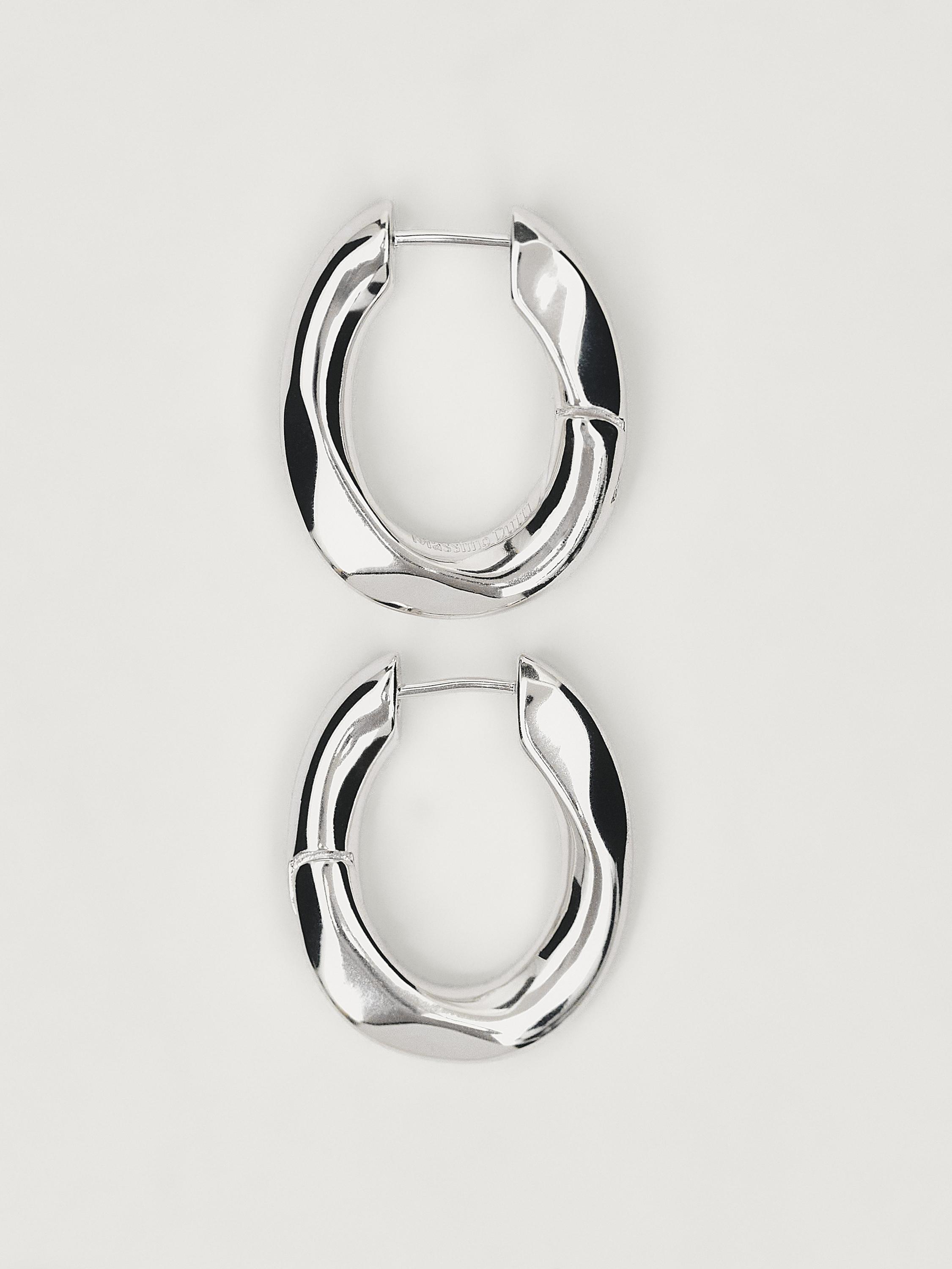 Textured hoop earrings